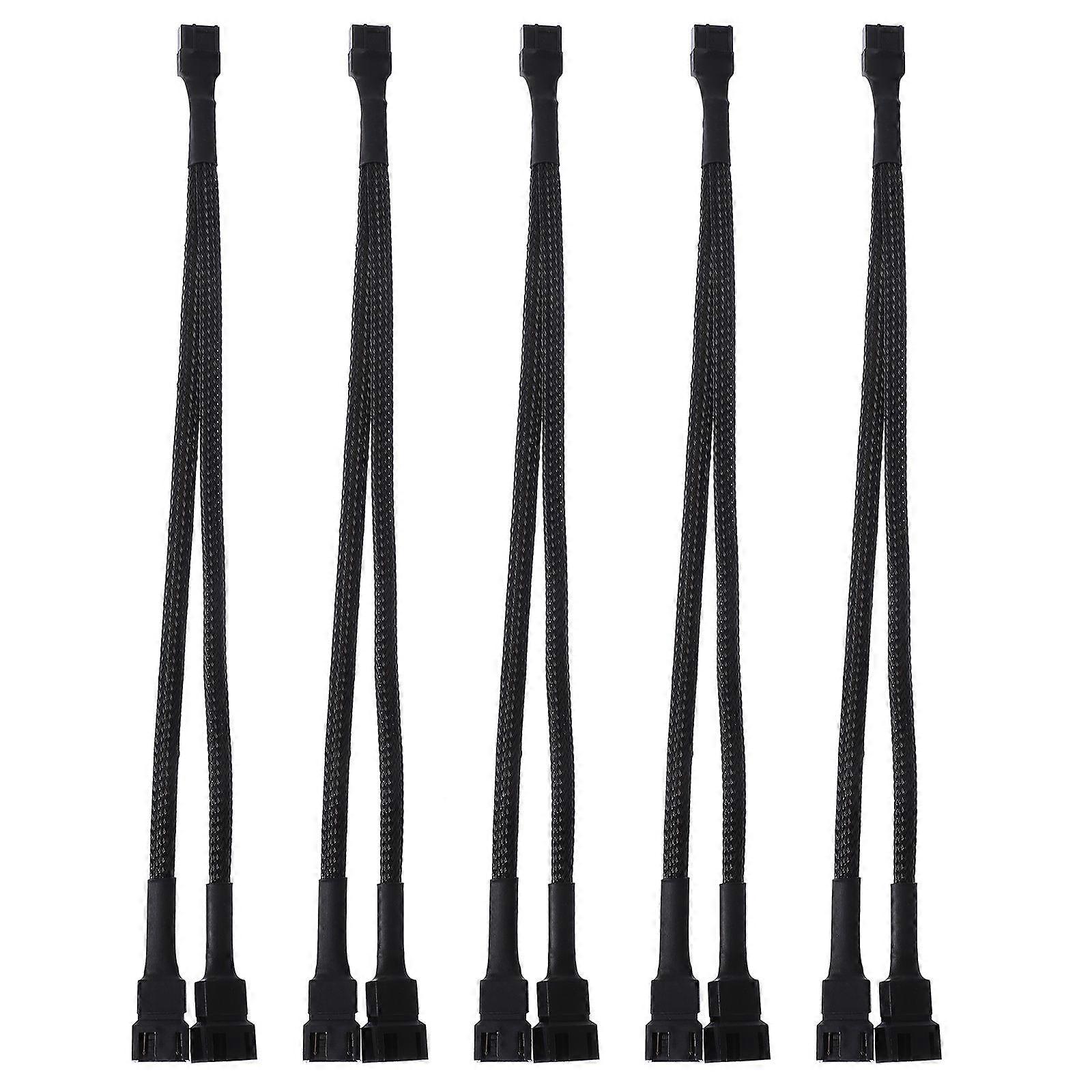 Computer Fan Cable Pwm Splitter Cable Pc Building Signal Splitting 5Pcs