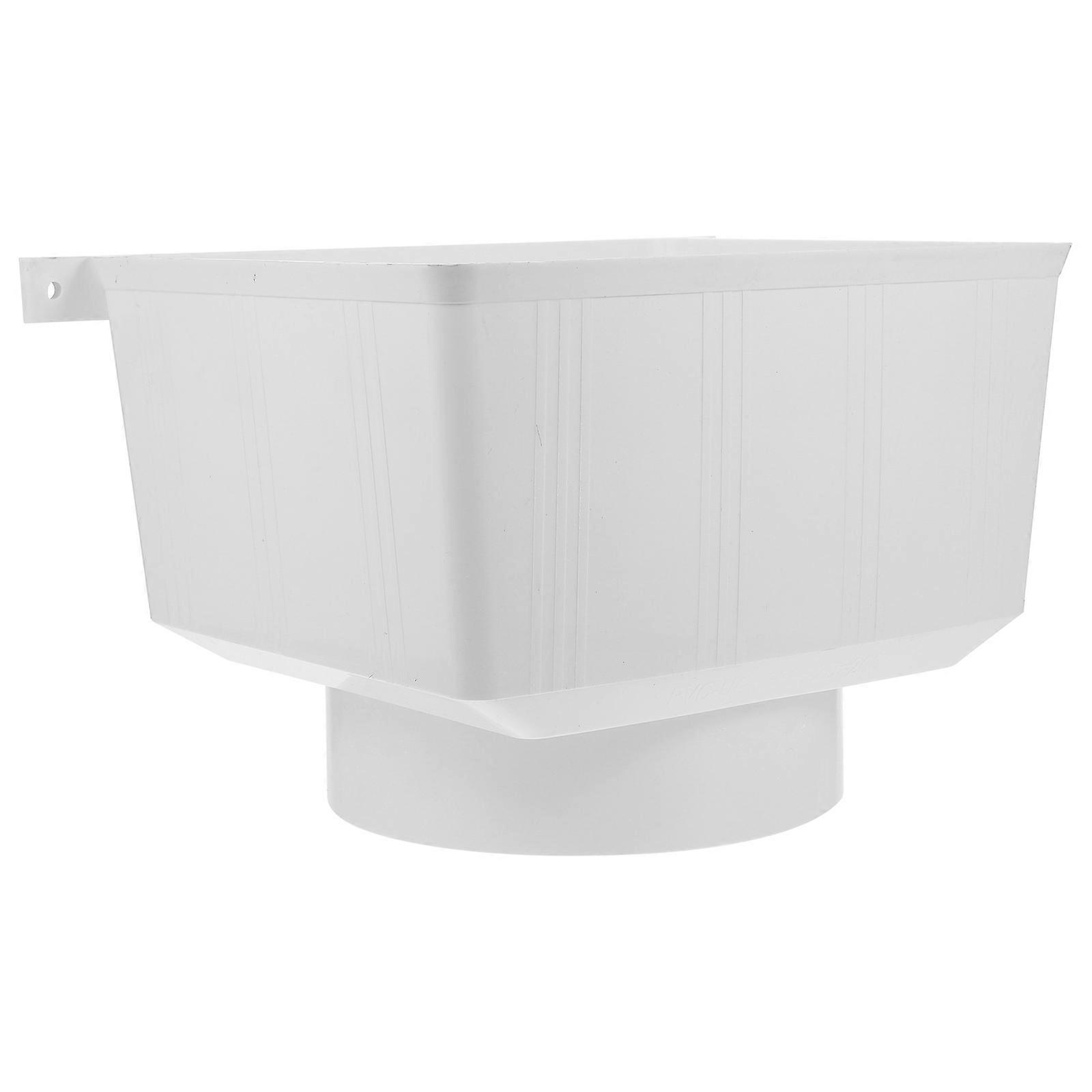 Gutter Downspout Connector PVC Gutter Adapter For Gutter System Water Flow Bottom Drain Opening Diameter 20cm 1Pcs