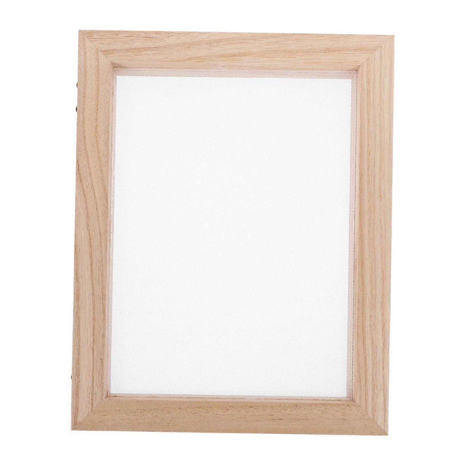 Double Layer Paper Frame Quilling Art Frame for Kids DIY Craft, Jumbo T-Shirt Print, Wooden Frame with Fabric