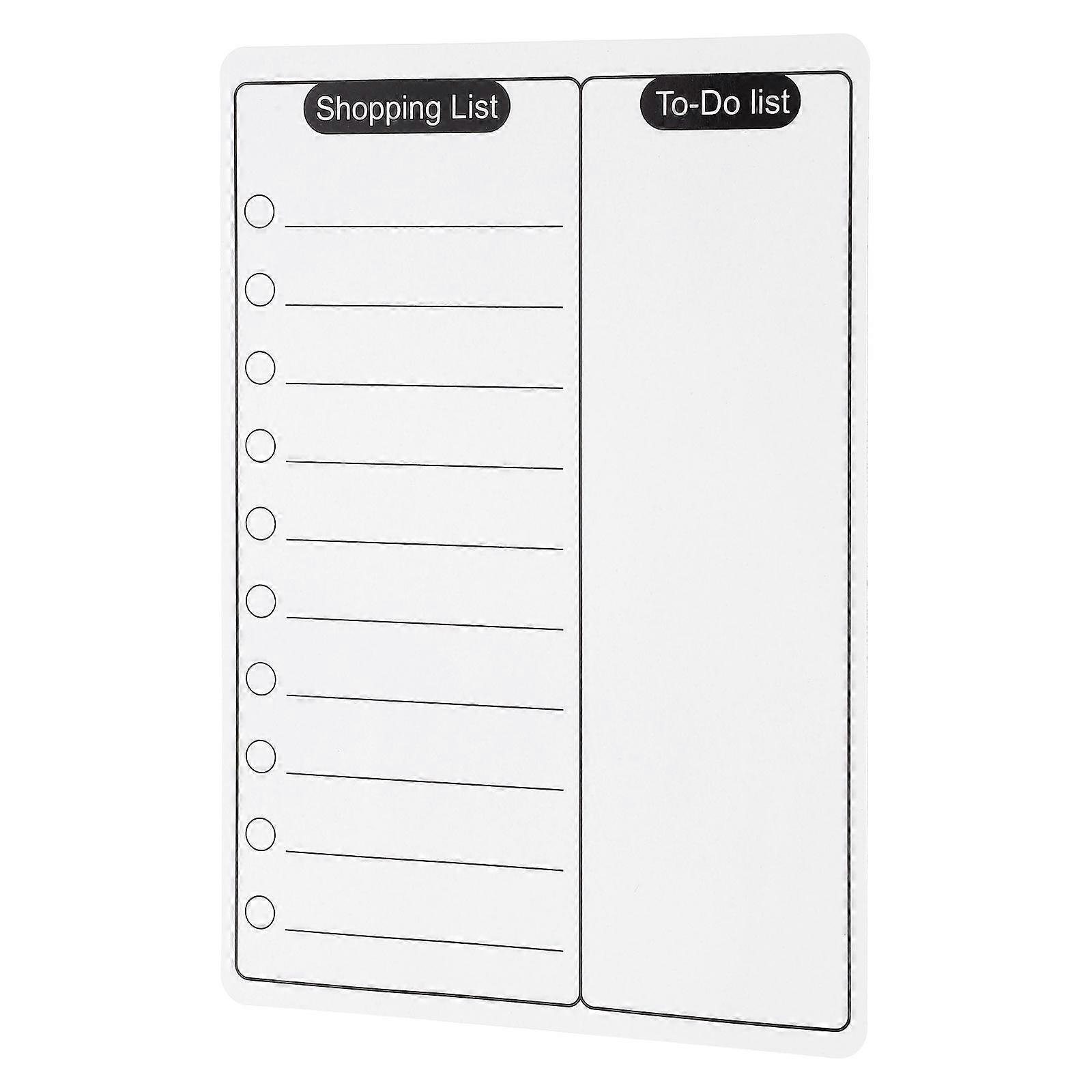 Magnetic Memo Board Whiteboard For Office Use Rectangular Soft Magnet Daily Planning 21.00X14.80X0.10CM 1Pcs