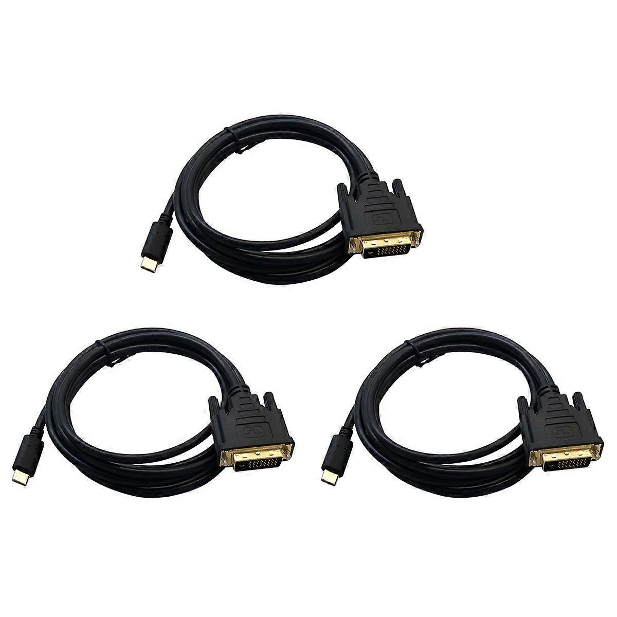 USB TYPE C to DVI Cable 4K 30Hz (6FT/1.8M) for 2017/2016 Pro