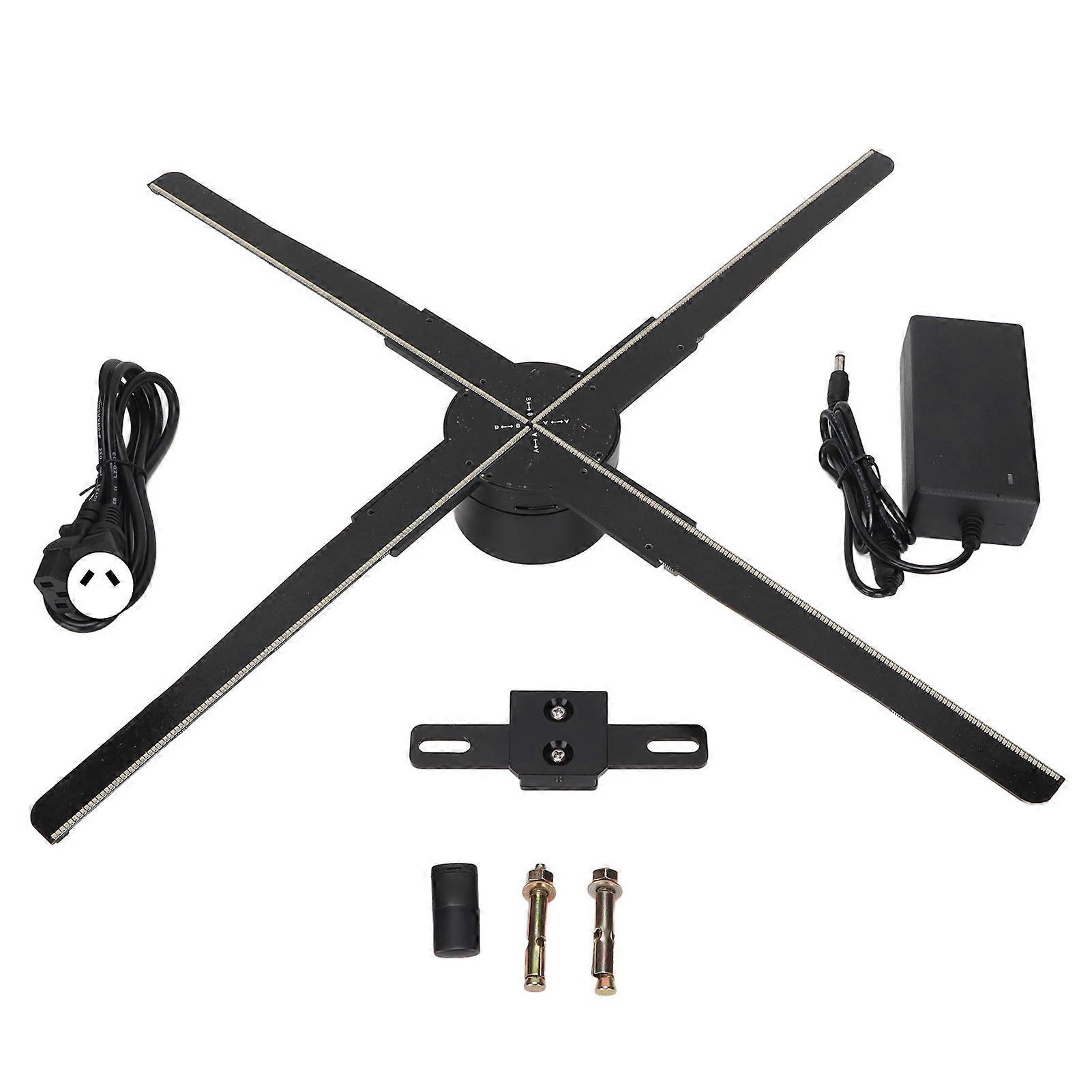 G52 52cm Diameter 3D Holographic Projector 552 LED Holographic Display Fan for Store 100-240VAU Plug