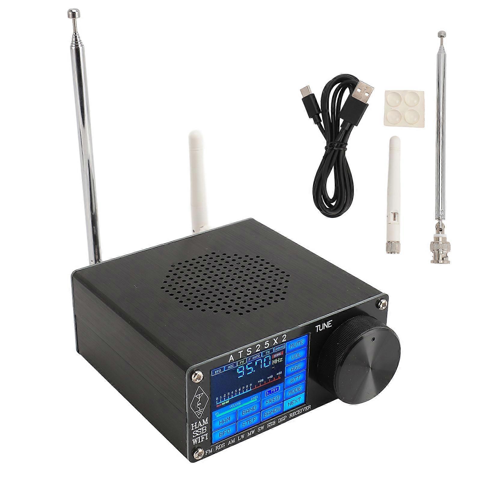 ATS25X2 Si4732 DSP Portable Radio Receiver Full Band FM LW MW SW SSB with 2.4" Color Touchscreen