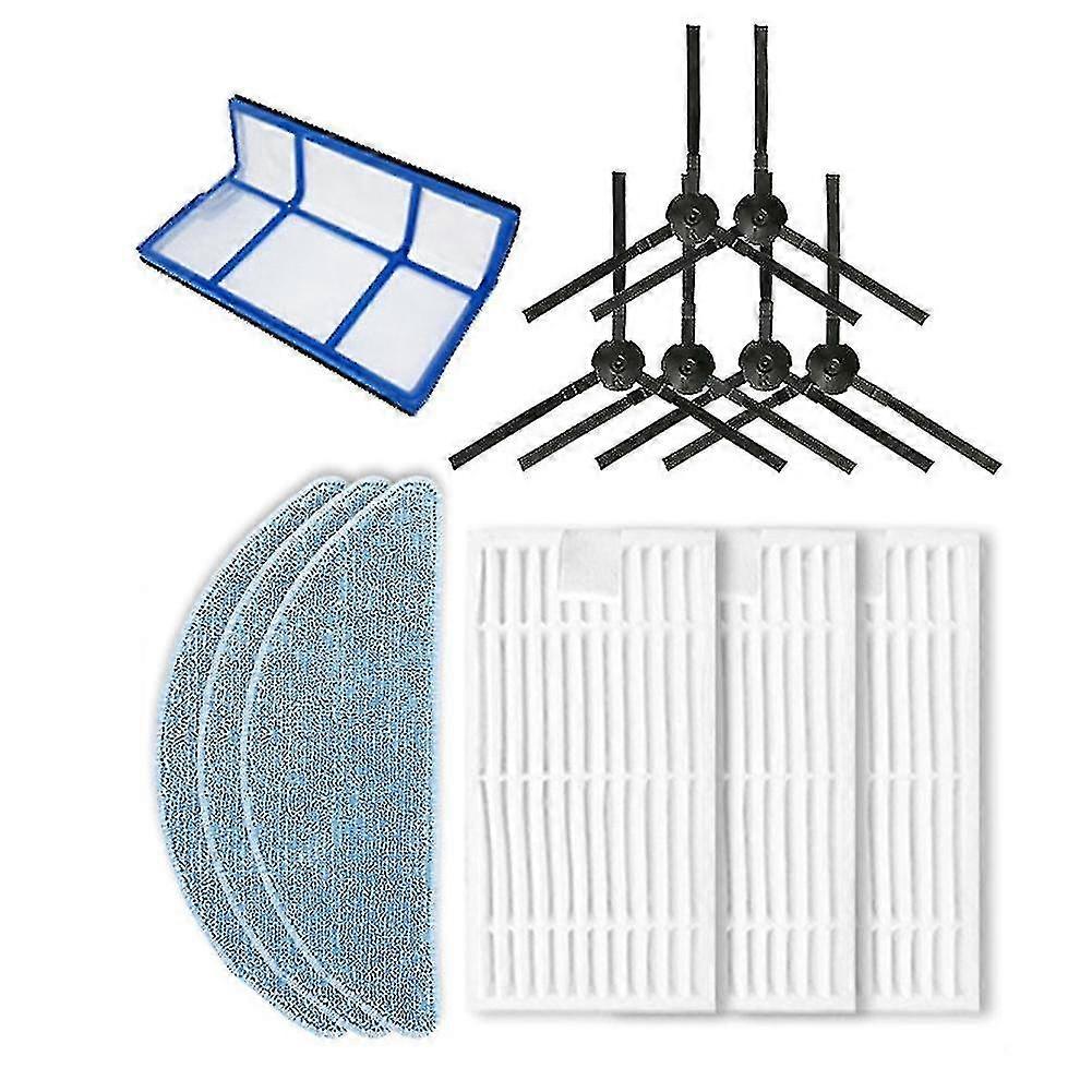 Side Brush Filter Mop Cloth Compatible with Certain Brand Models Including V5, V5s, V3, V3s, V5pro, V50, V55, X5