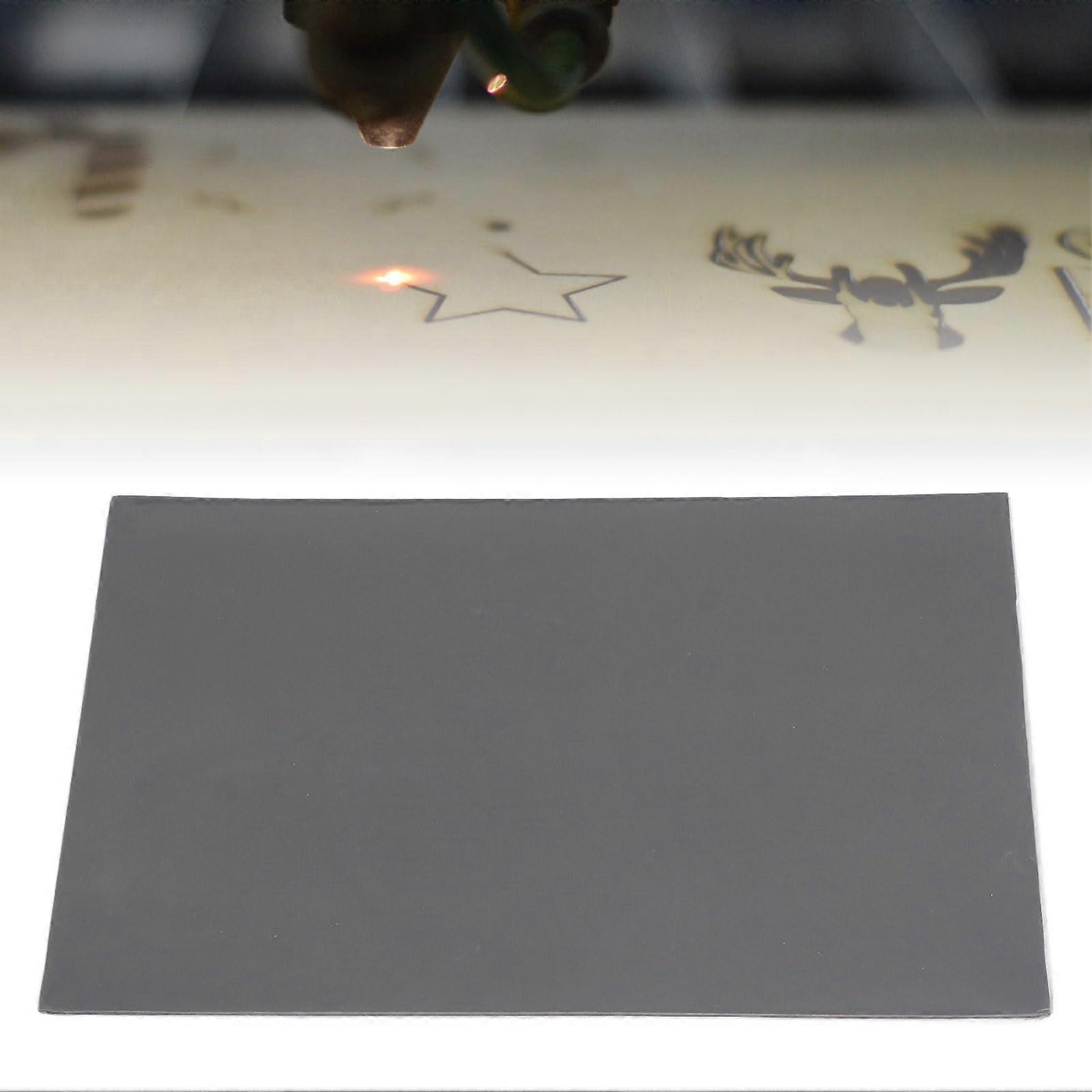 Rubber Stamp Sheets for Laser Engraving Machine, Dark Grey A4 Size 11.81 x 8.27 x 0.10 Inches, Compatible with Laser Cutters