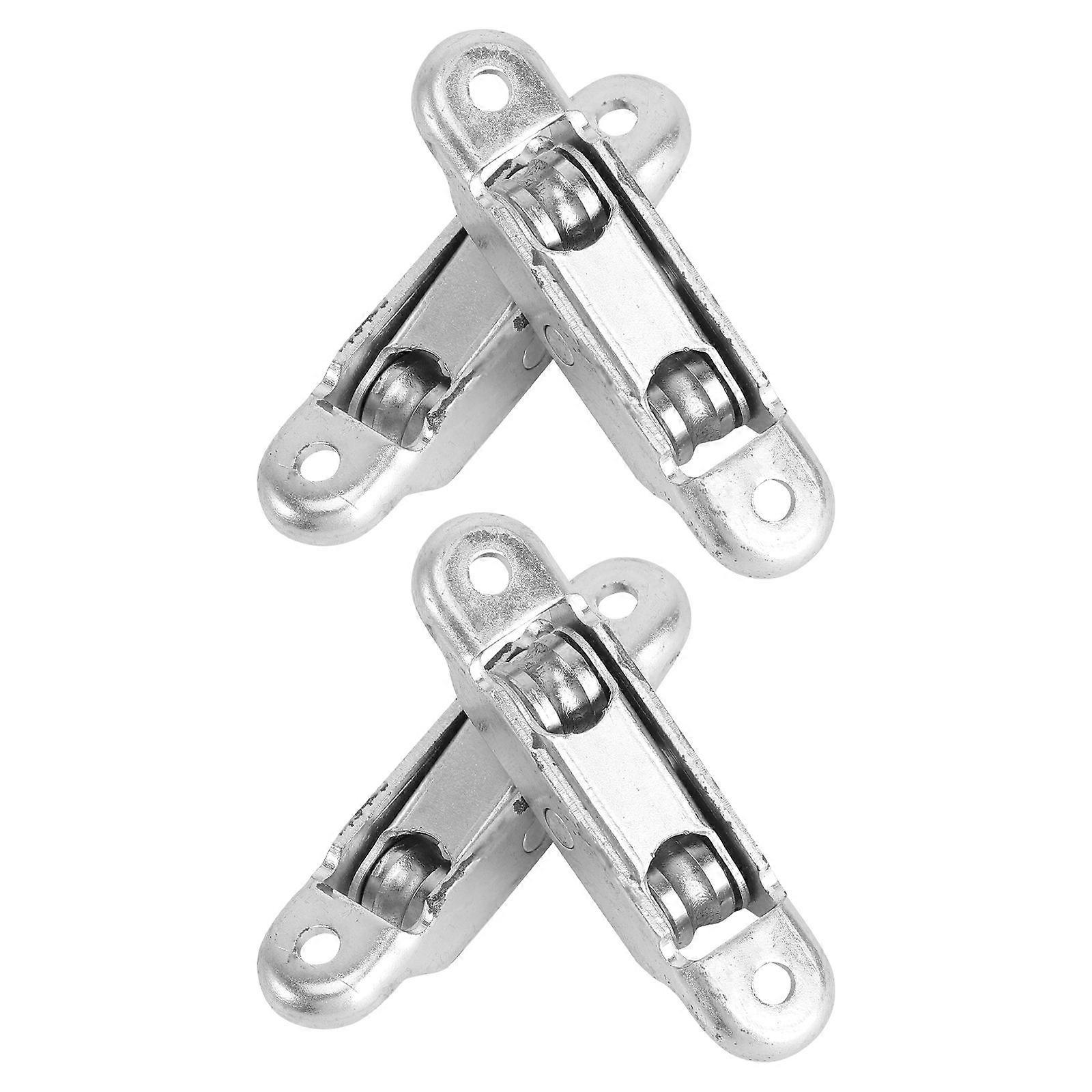 Window Roller Wheel Creative Durable Single Roller Double Bearings Silver 6.5*1cm 4Set