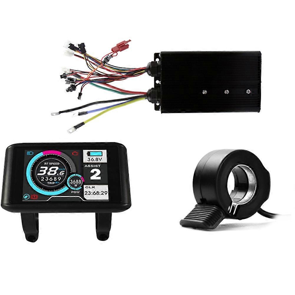 Ebike Sine Wave Waterproof Controller 48/52/60/72V 80A Three-Mode with LCD UCK1 Color Display E-Scoo