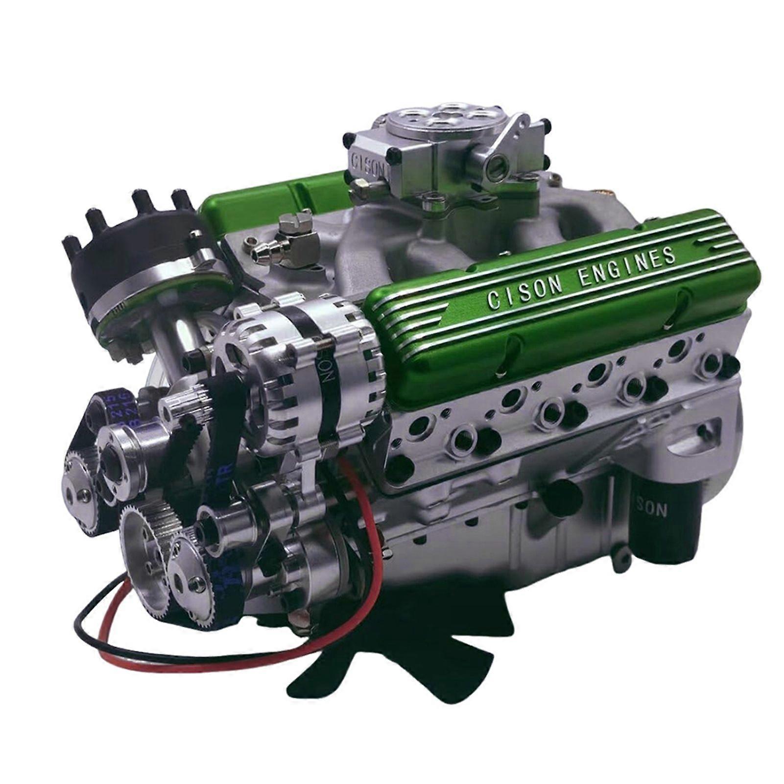 V8 Engine Resin Model Stylish Mechanical Ornament for Desktop Office Home Display Easy to Assemble