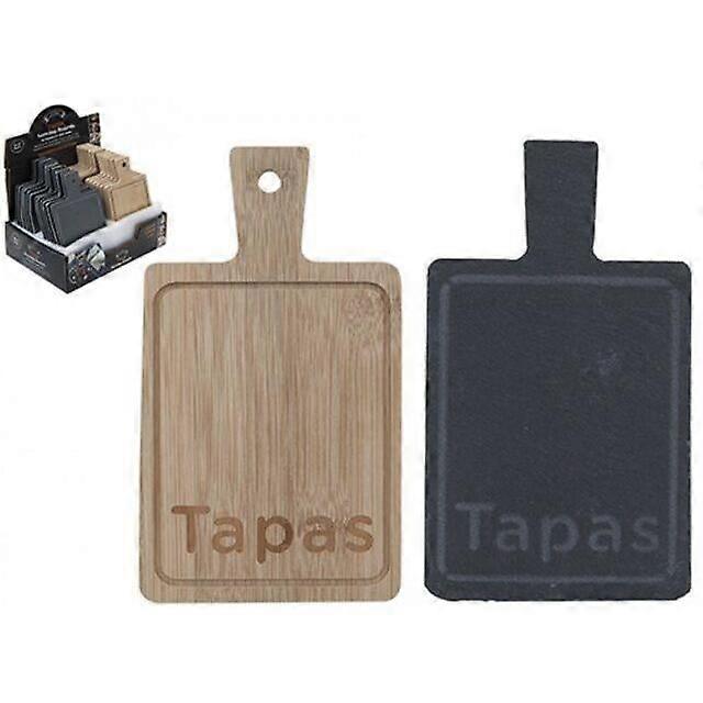 Square Appetizer Tapas Serving Board with Handle Chopping Kitchen Knives Round Set Stylish Chopping Board