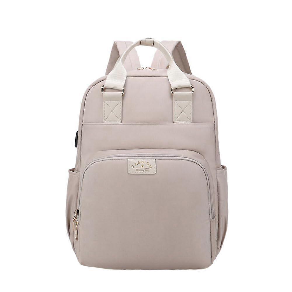 Baby Changing Bag, Changing Backpack, Large Capacity, Baby Bag for Travel, Changing Bag, Backpack with Multifunctional, Beige 20 Lang Beige