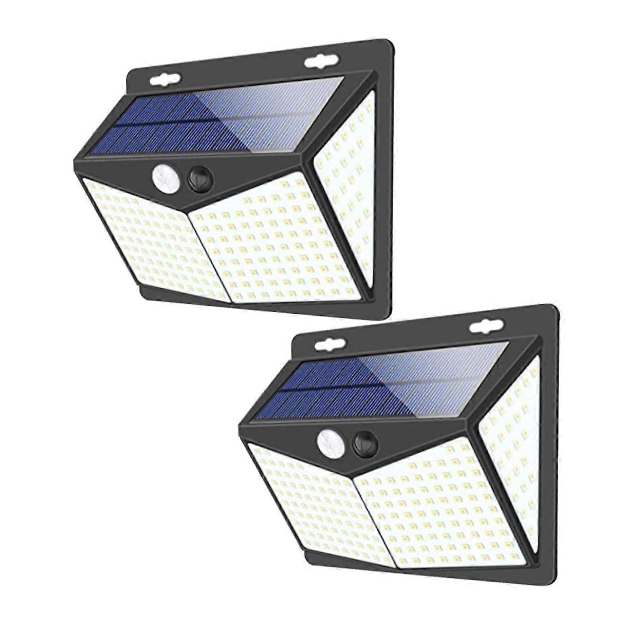 2 Pieces Solar Sensor Wall Lights, Practical Outdoor Solar Lights for Garden, Waterproof Light for Daily Use, Easy Installation and Design