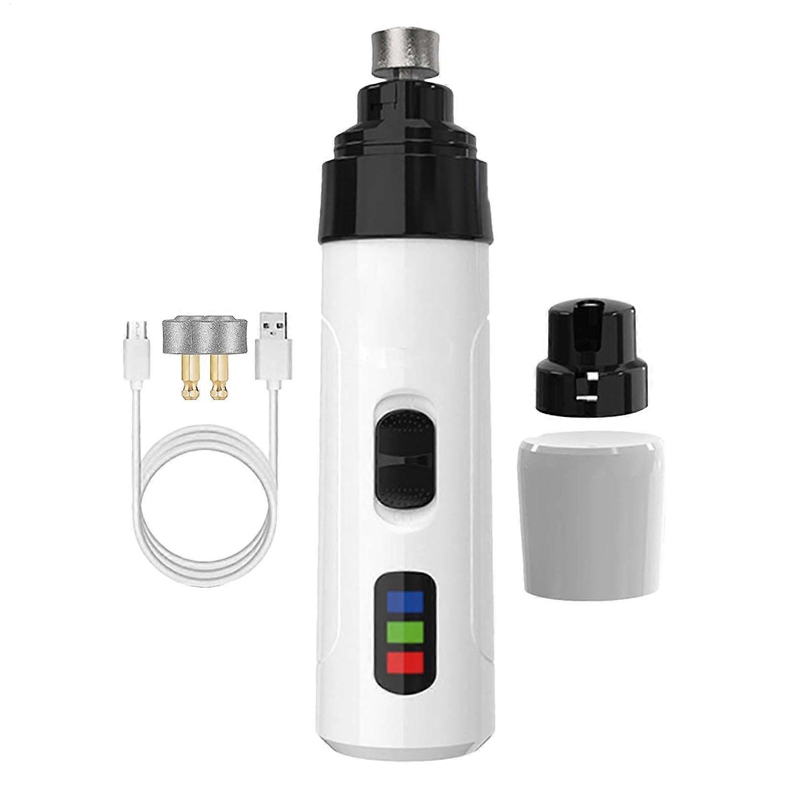 Upgraded Dog Nail Grinder – 3Speed, Quiet Low Vibration with 4 LED Lights (Small/Medium/Large)