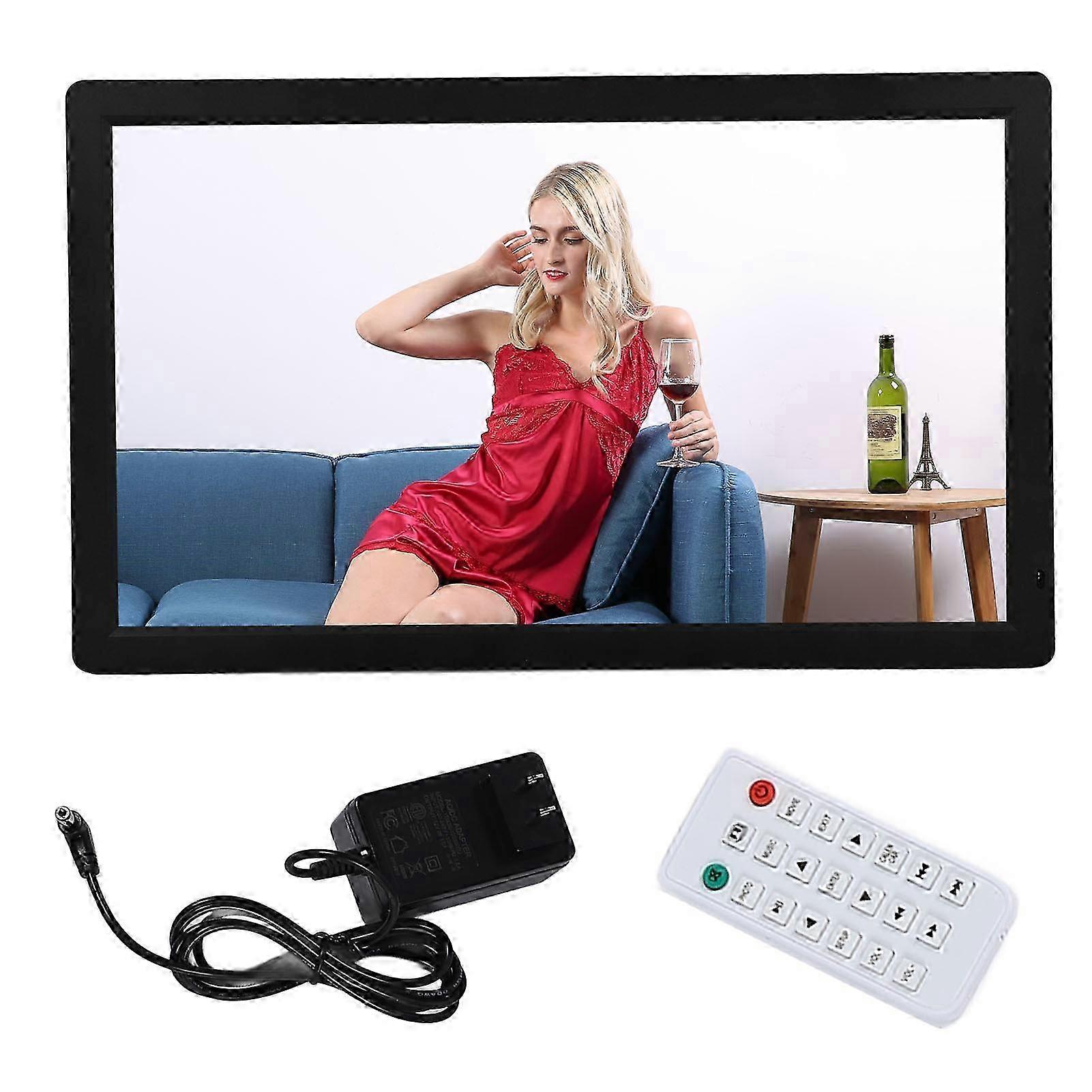 27" Ips 1080p Hd Digital Photo Frame - Wall Mounted, Remote Control, Smart Features