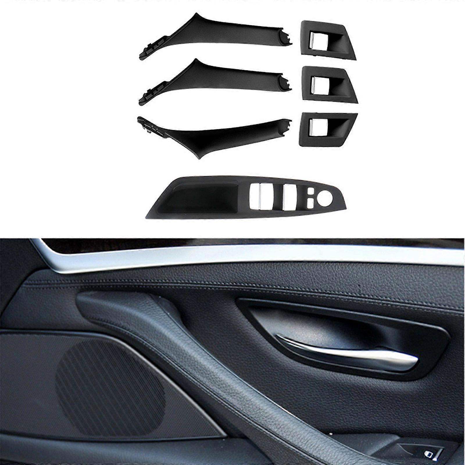 RHD Inner Window Switch Armrest Panel Door Handle For BMW 5 Series F10 F11 Set