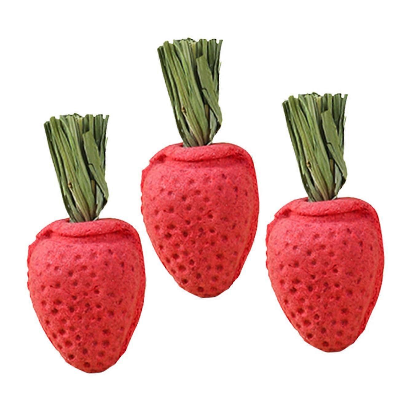 Pack of 3 Hamster Biting Toy Hamster Chew Toy Hanging Toy for Chinchillas Rabbits Biting Toy Parrots Chew Toy Hamster Stick Hamster Molar Toy