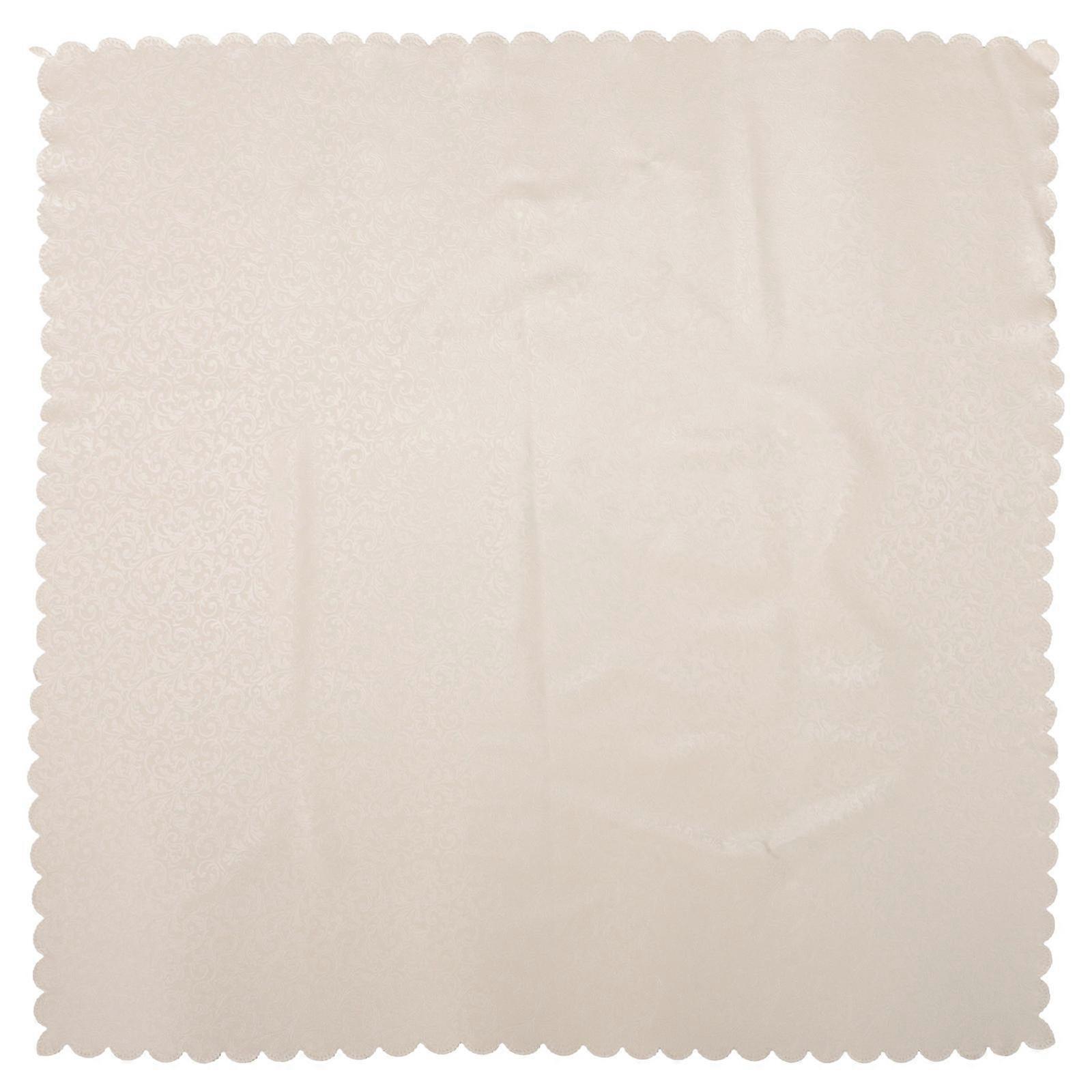 Table Protector Cover Waterproof And Oil-Proof Easy To Wipe Square Khaki 90x90cm For Hotel Use 1Set