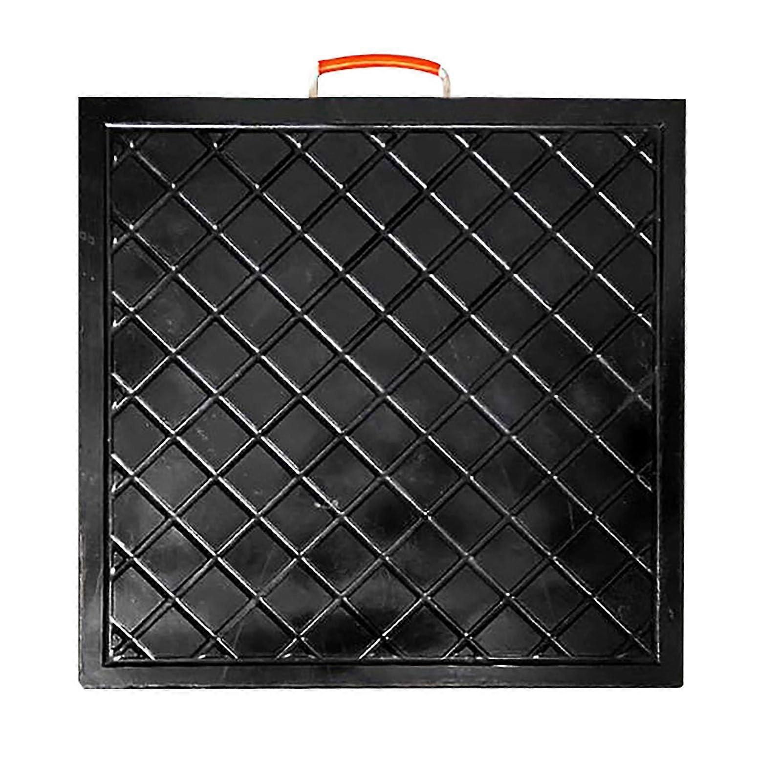 Boom Pad Trolley Jack Rubber Pad 30x30 cm, Unbreakable Jack Pads 2 Pack for Trailer Cranes on Grass/Concrete/Soft Floors