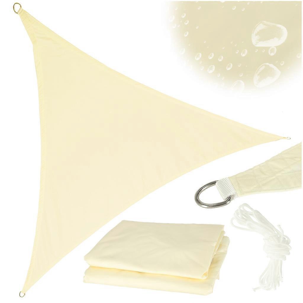 Terrace Sun Canopy Sail 4x4x4m Triangle Beige