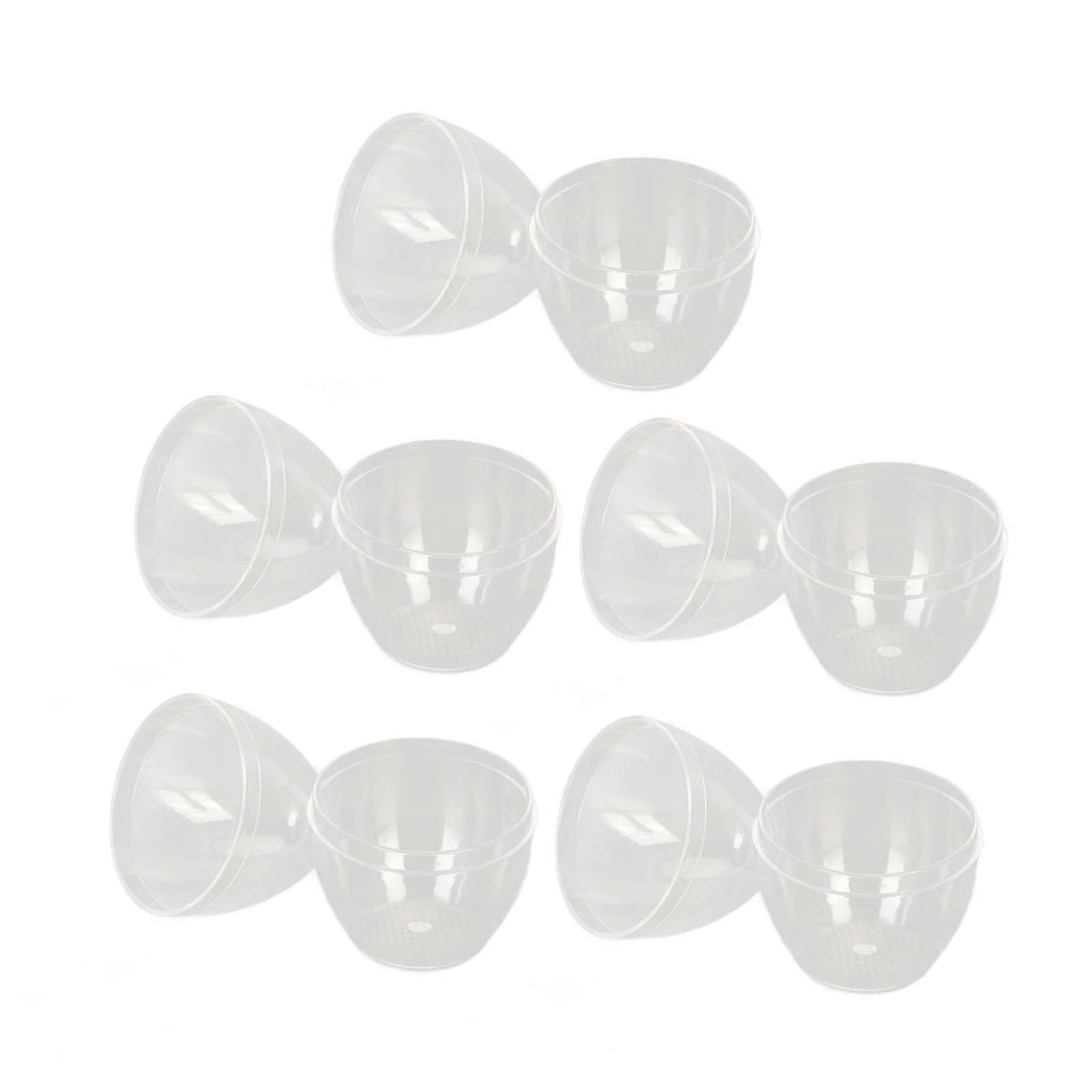 5pcs Makeup Sponge Storage Box Case Portable Transparent Egg Shaped Sponge Blender Holder Container