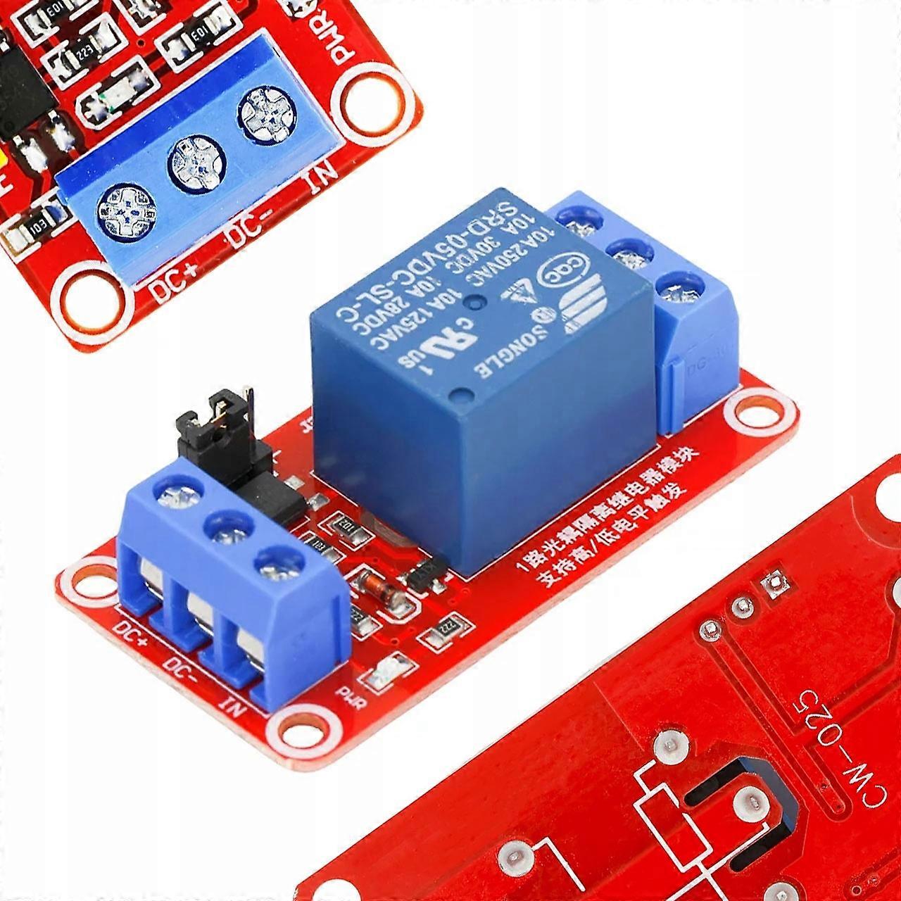 Rosfix 1-Channel Relay Module 5V H/L 10A | Overload protection | Compatible with Arduino