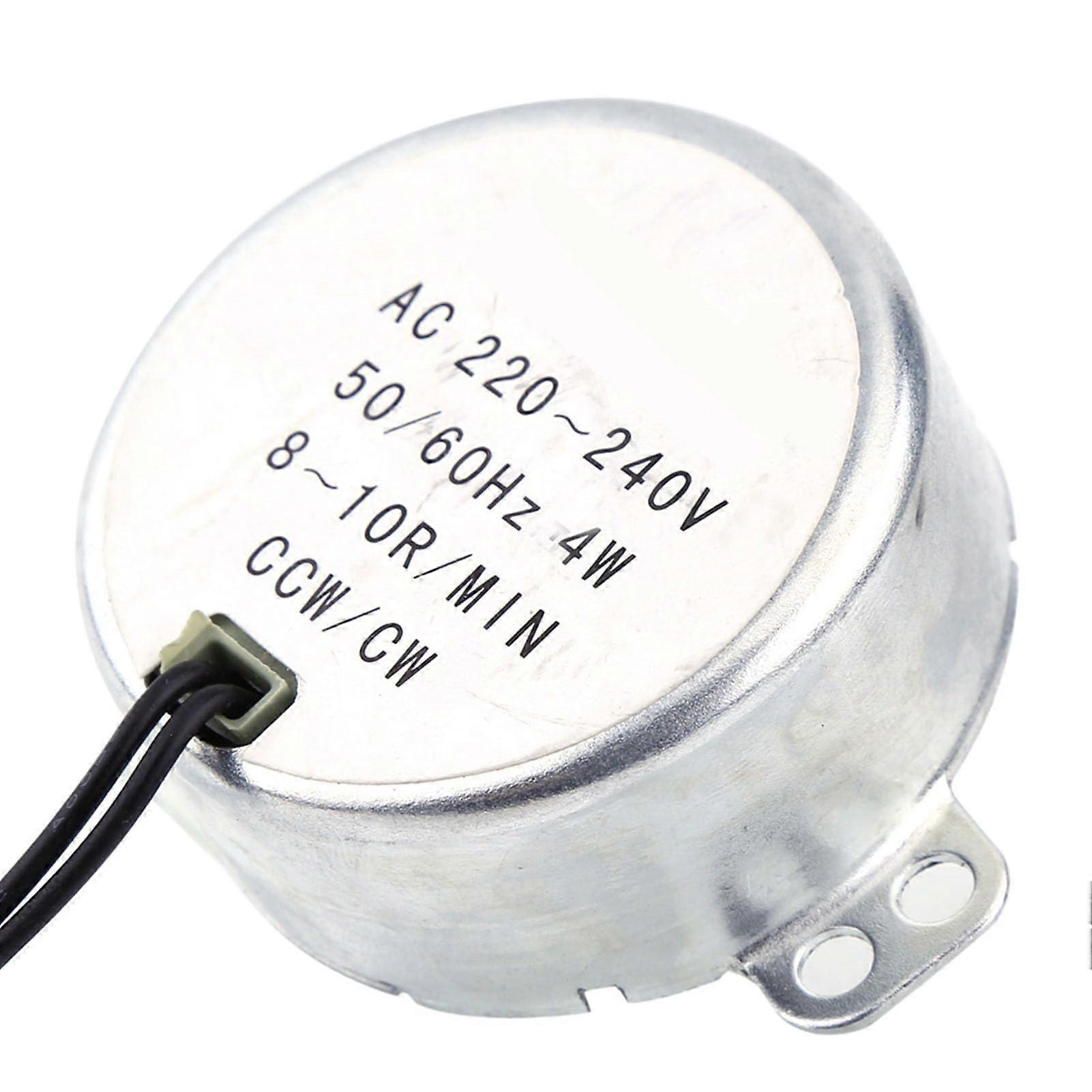 AC synchronous geared motor, 1 piece, 220–240 V, 4 W, CW/CCW, efficiency for automation projects (810 RPM).