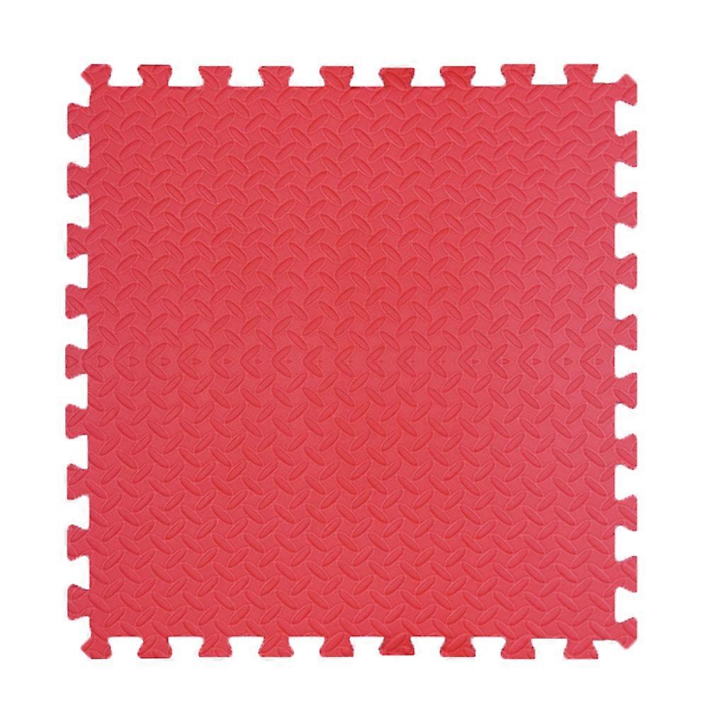 Interlocking Cushion High Density EVA Foam Non-Slip Mat Gym Dance Room 12Pcs Red