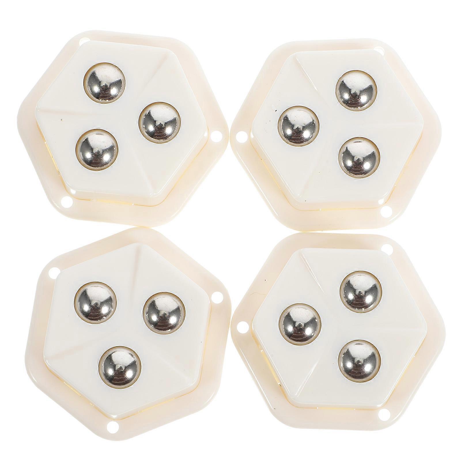Self Adhesive Mini Swivel Wheels for Storage Box 1Set Convenient Smooth Rolling