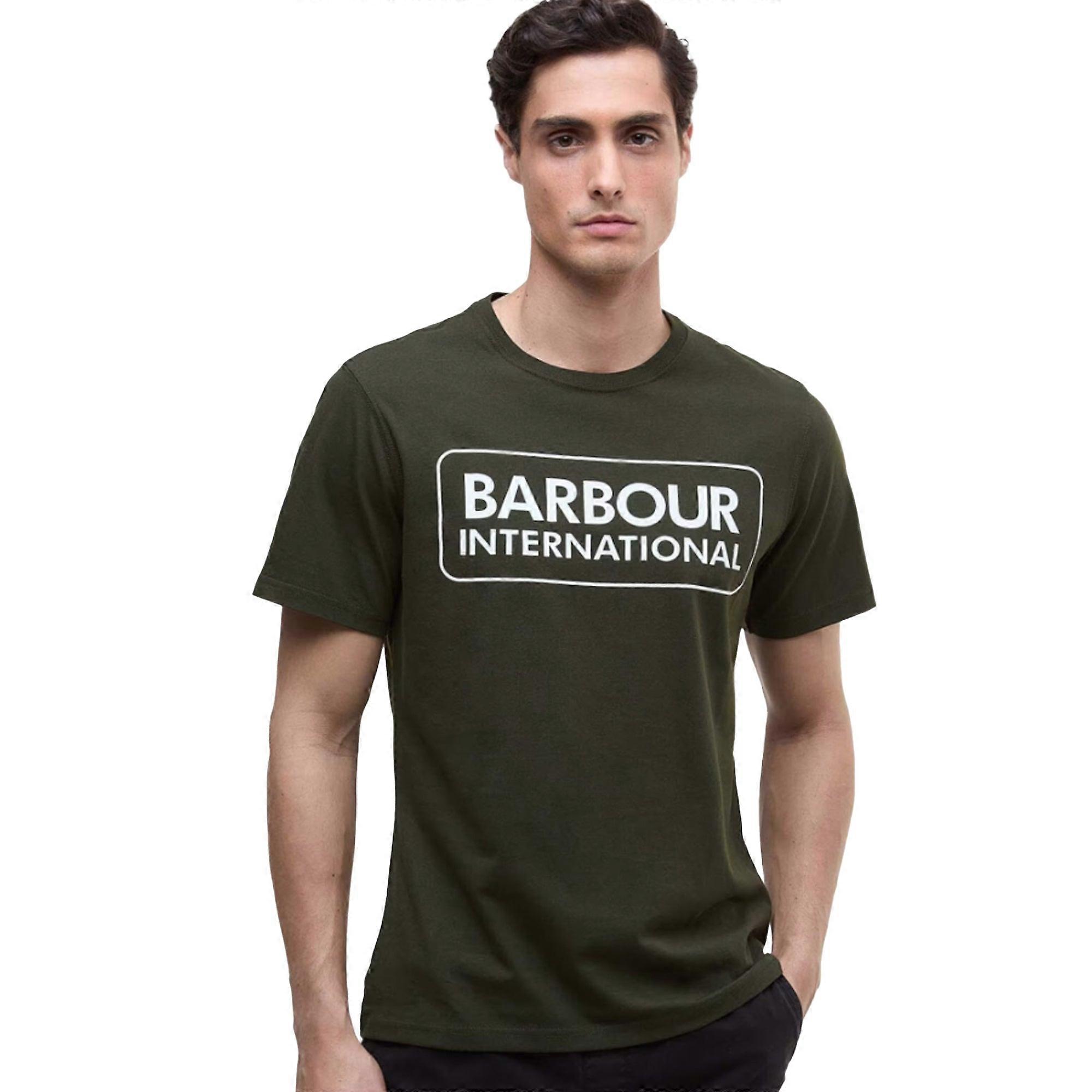Tシャツ・カットソー Barbour ESSENTIAL LARGE LOGO TEE (44997) Barbour International Essential Large Logo T-Shirt Sage