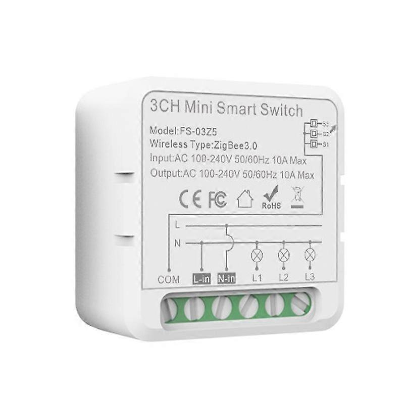 Smart Switch Voice Timer Switch FS-03Z5 3CH ZigBee 10A