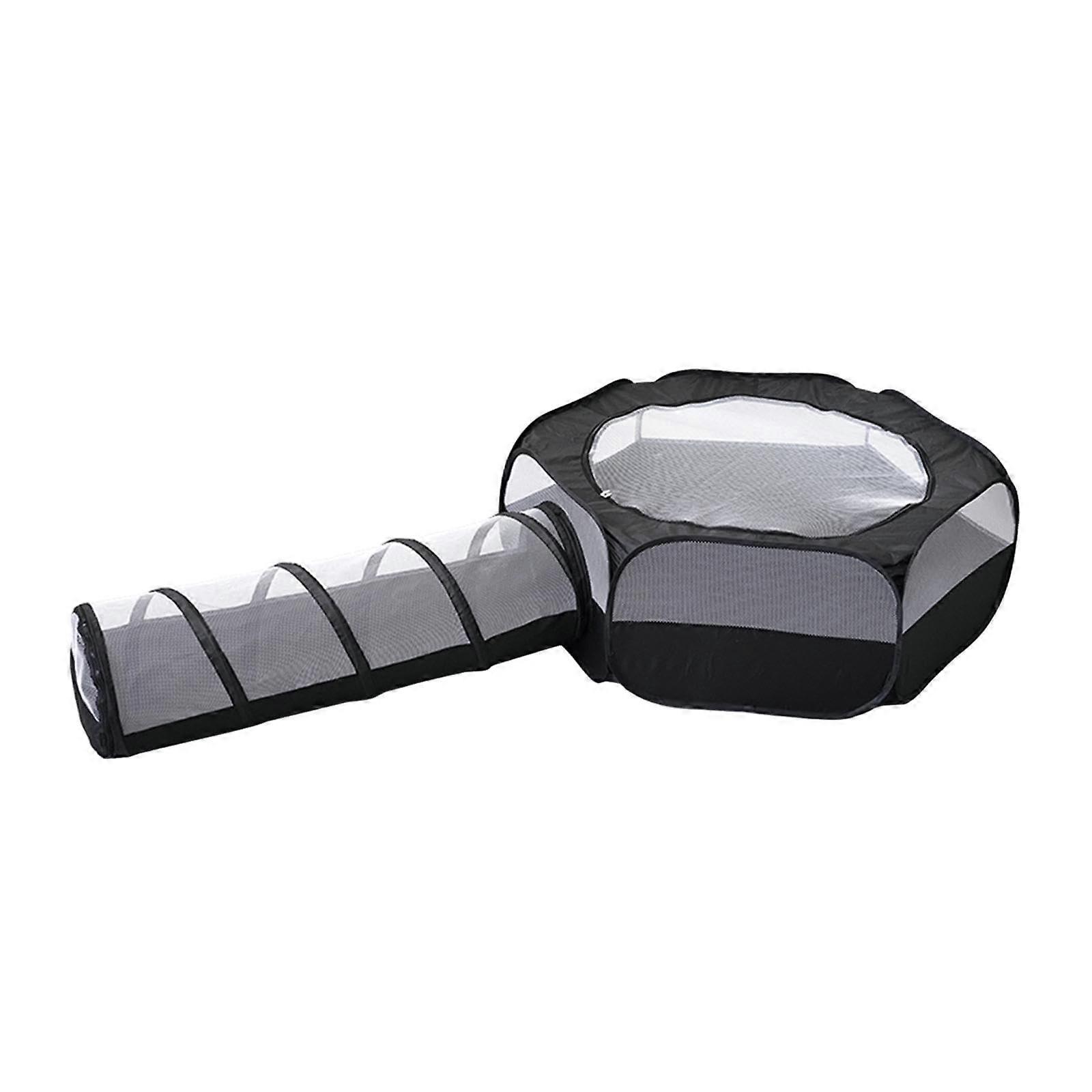 Foldable cat tunnel for outdoor use, suitable for dogs, puppies, hamsters.