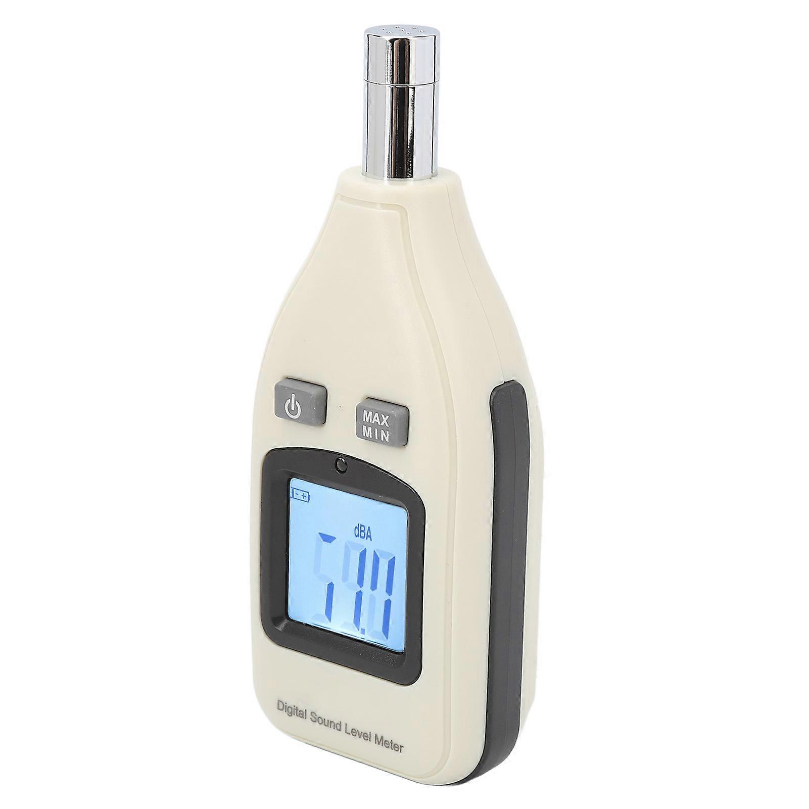 Decibel Meter 30 to 130 DB Range Backlit Screen Sound Level Meter for Household Office Use