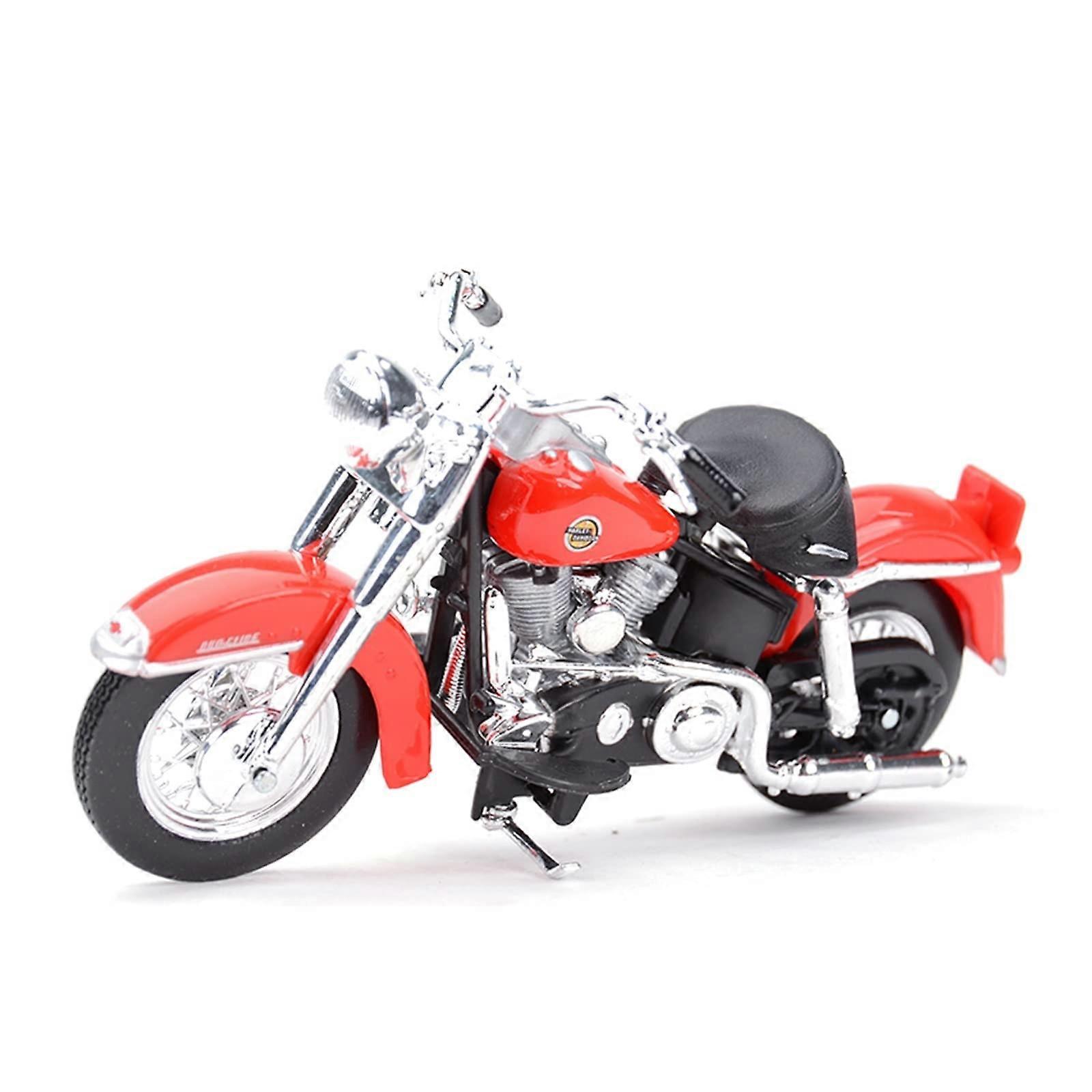 1:18 1958 FLH Duo Glide Die Cast Motorcycle Model Toy Collector's Item for Hobbies and Displays