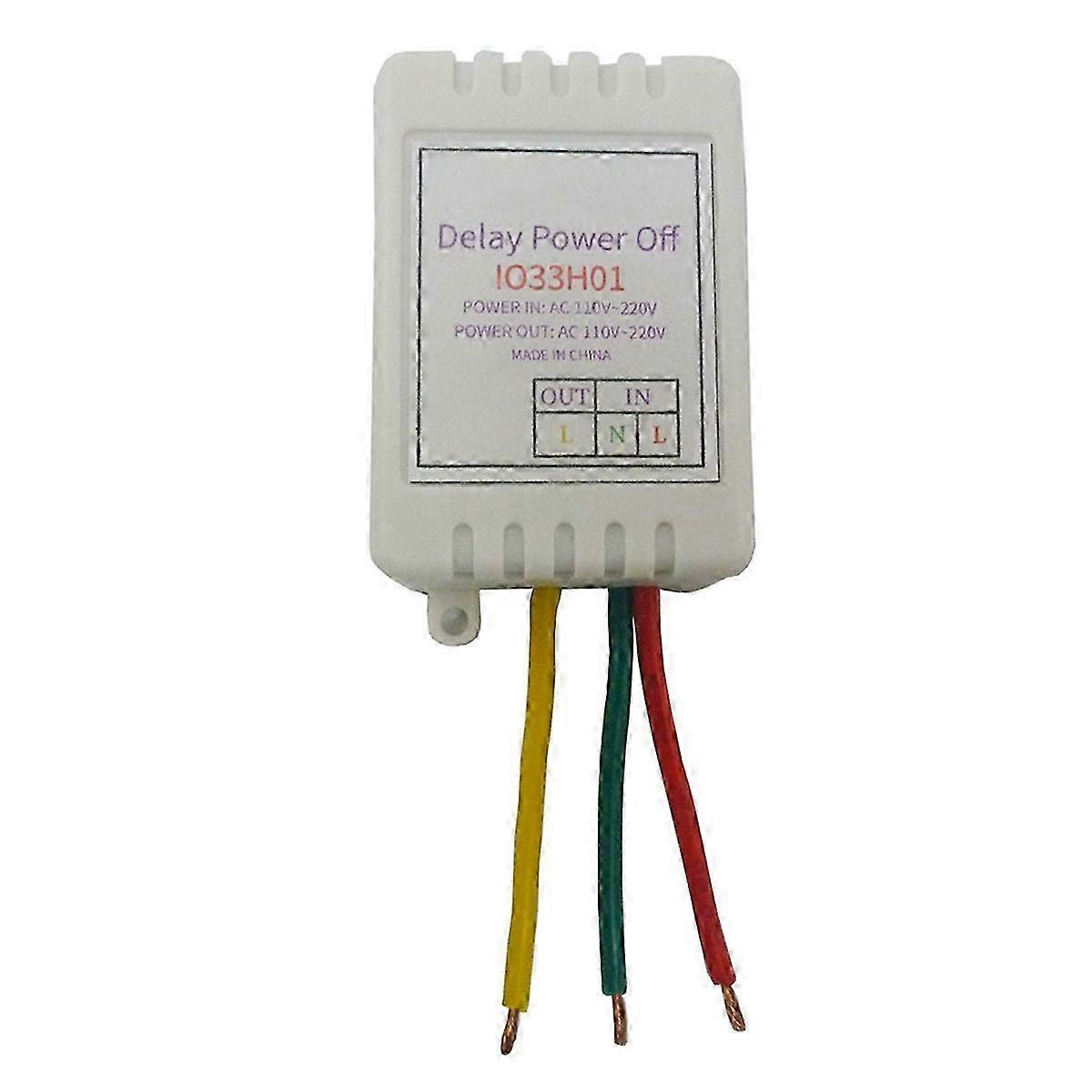 1-480Min Timer Adjustable Disconnect Delay Controller AC 110V 220V Power-on Delay OFF Relay Switch 7A Voltage Output B Edition 0715