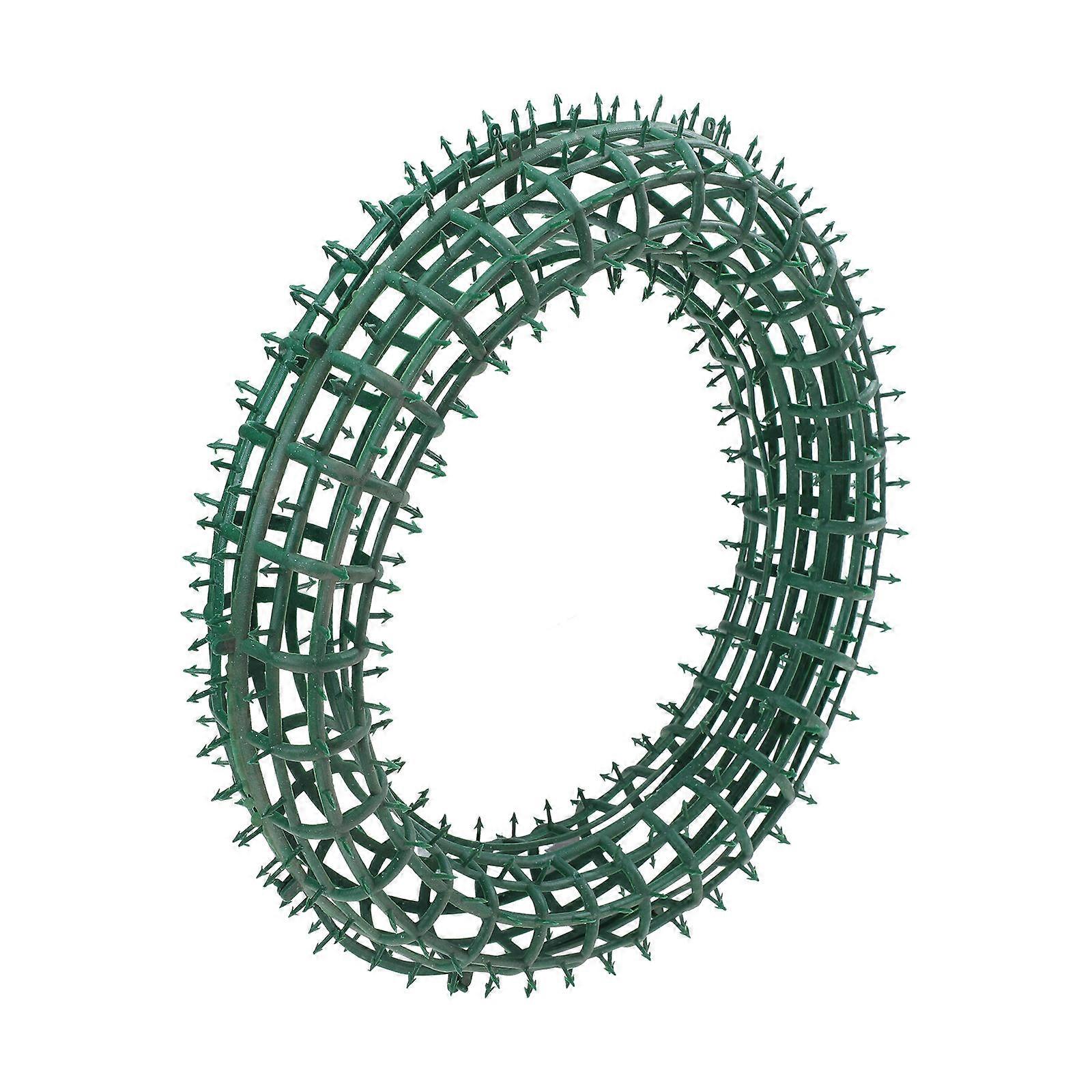 2 Pcs Round Flower Wreath Hoops Plastic Garland Frame Wreath Loop DIY Wreath Frame