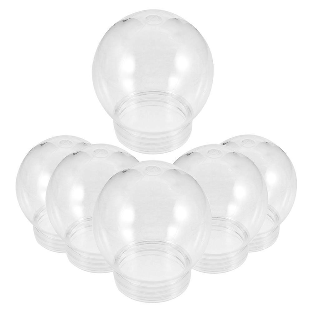 6pcs DIY Clear Water Globe Snow Globe Making Prop 300ml