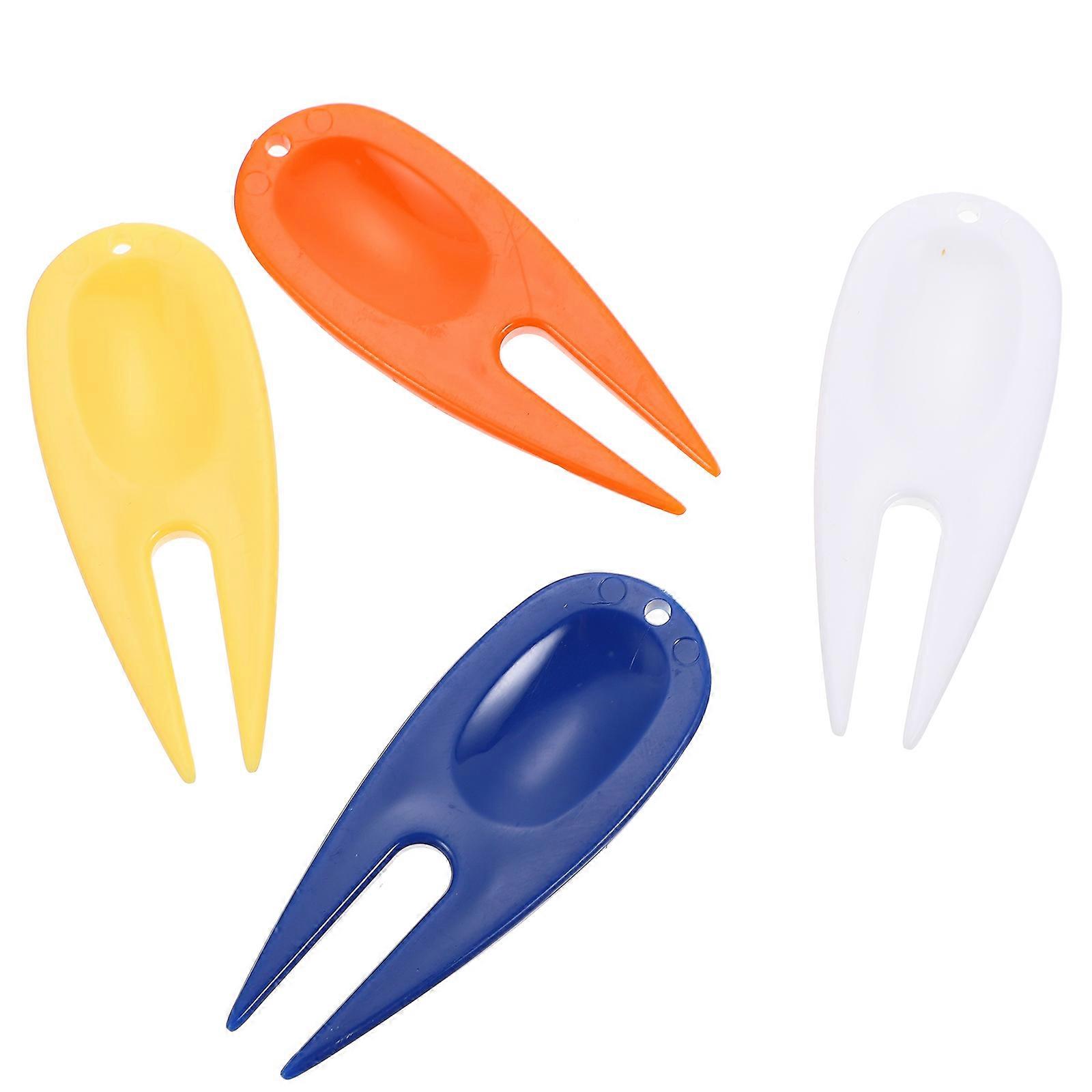 Plastic Golf Divot Repair Tools for Lawn Fixing with Sturdy Material and Assorted Colors