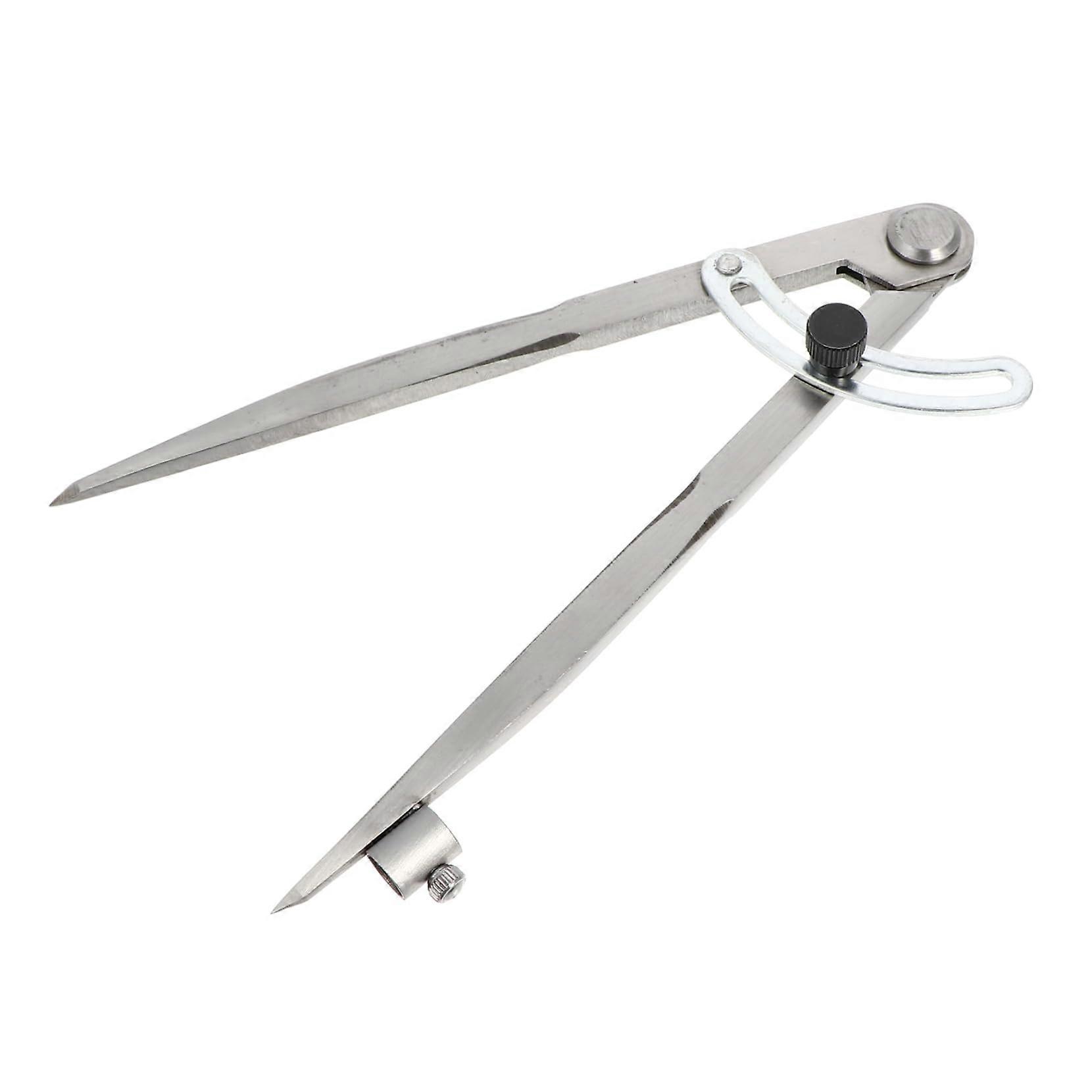 Compass Quilt Drill Tool Set Electrician Tools Compass Pencil Sharpener Circle Maker Dowel Gauge Chalk Pencil Tool Belt Silver Carbon Steel 20X2CM