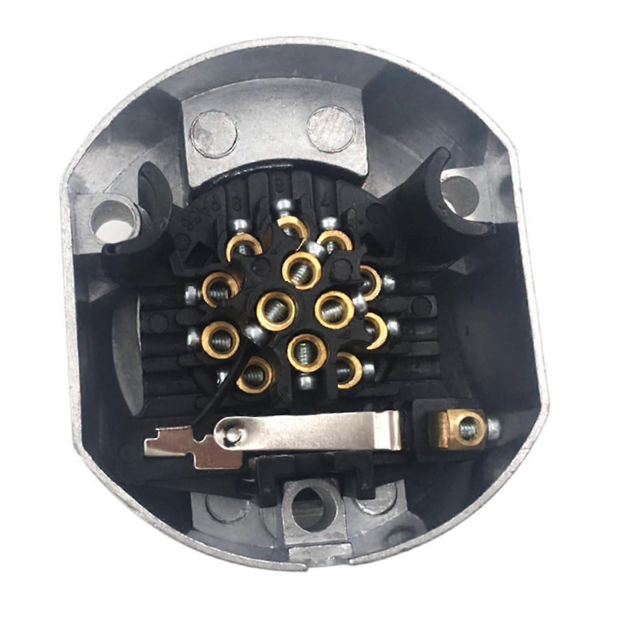 Waterproof Trailer Plug Connector 1 Piece PVC Adapter for Car Trailer Safe Electrical Connection with Security Lock