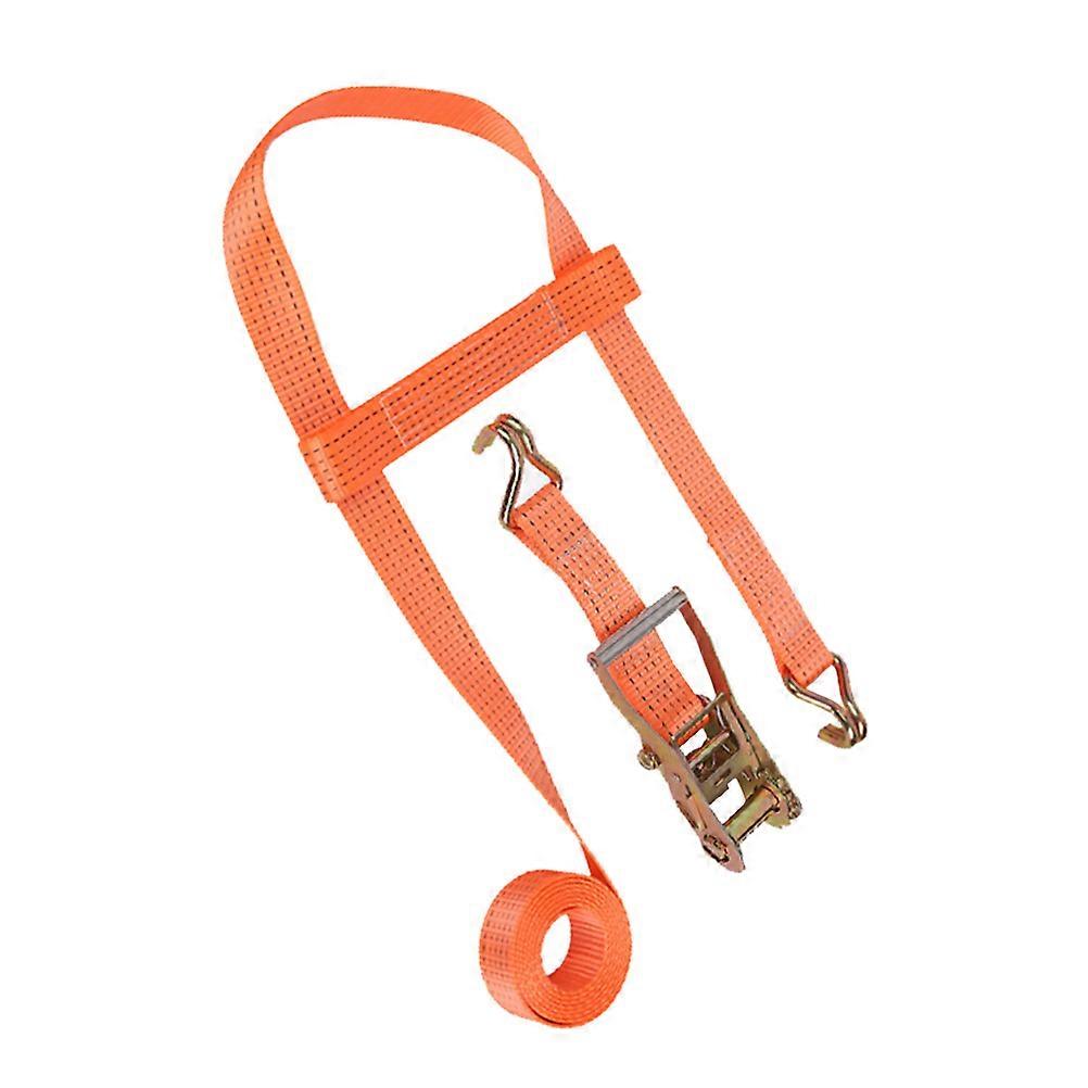 Car Traction Rope Spare Tire Strap Trailer Accessories Universal Design Orange 350 x 5 x 0.5 Cm Tie Down