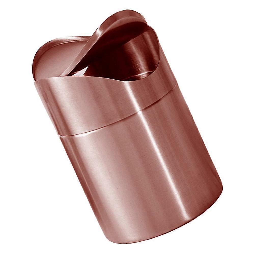 Stainless Steel Trash Can for Office Mini Desk Trash Can with Press Type Lid