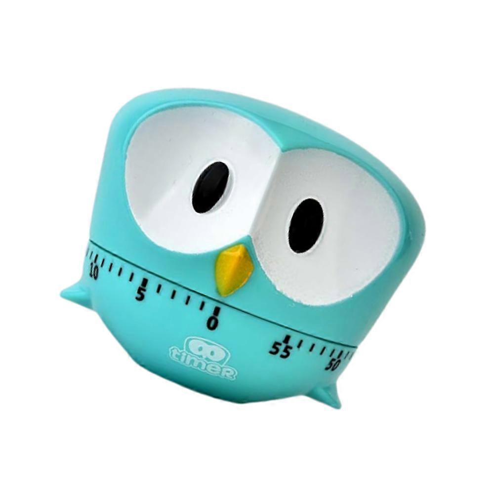 Big Eye Eagle Timer Creative Cartoon Bake for Cooking Home Use Sky Blue Plastic Countdown 1Pcs