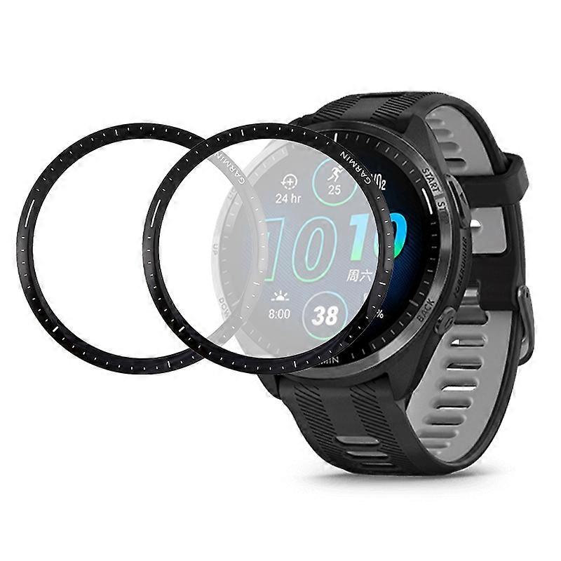 Garmin Forerunner 965 PMMAスクリーンプロテクター3Dカーブウルトラクリアアンチスクラッチプロテクト用2個パック