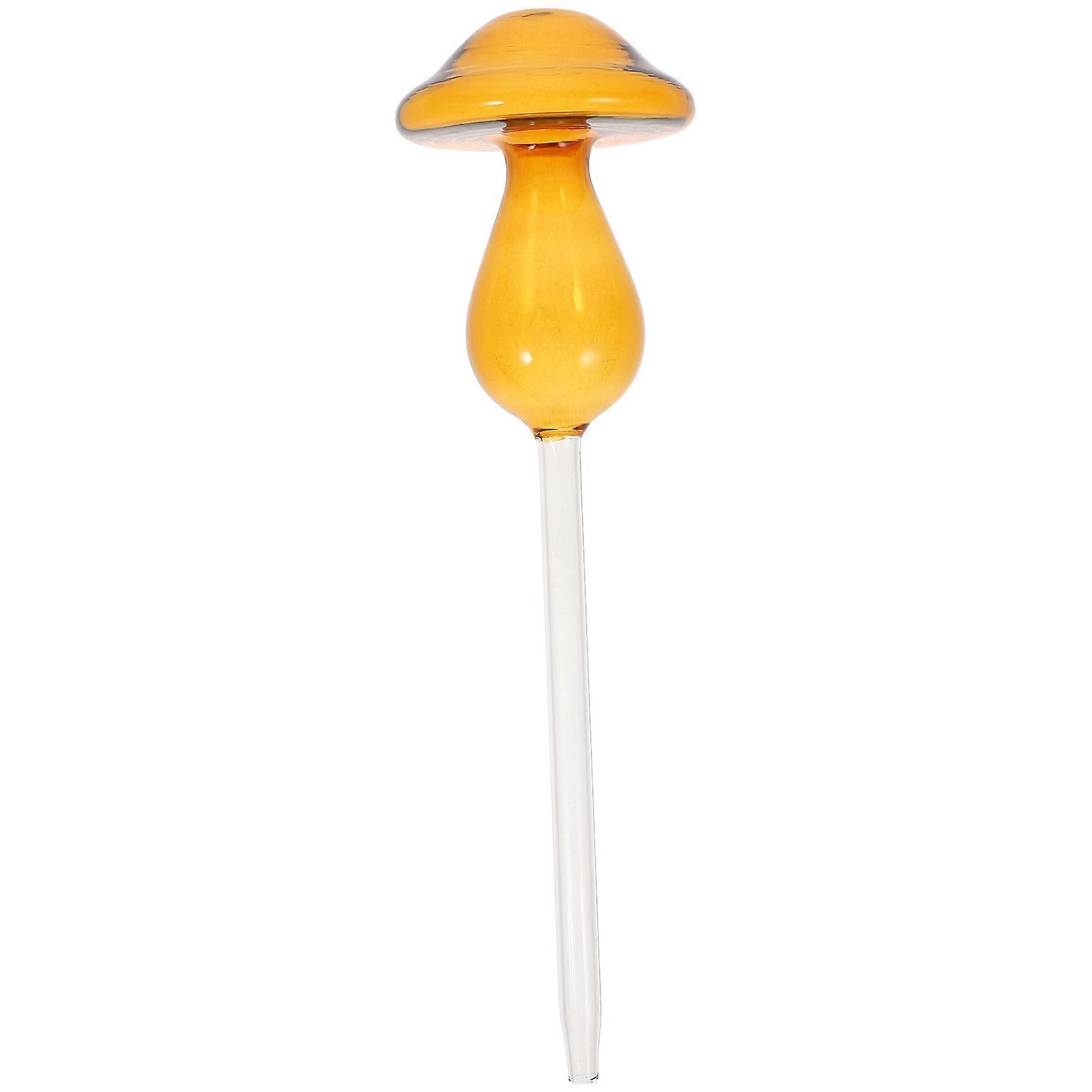 Mushroom Waterer Glass Self-Watering Device For Plant Lovers 25X6.5CM Green Self-Watering 1Set