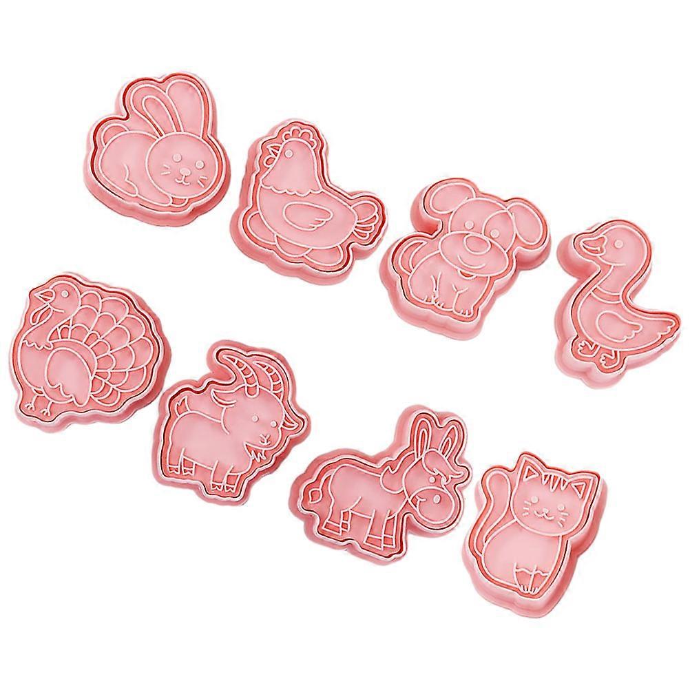 Animal Shaped Cookie Molds Reusable Plastic Biscute Cutters Lightweight Safe for DIY Baking and Themed Treats Decoration