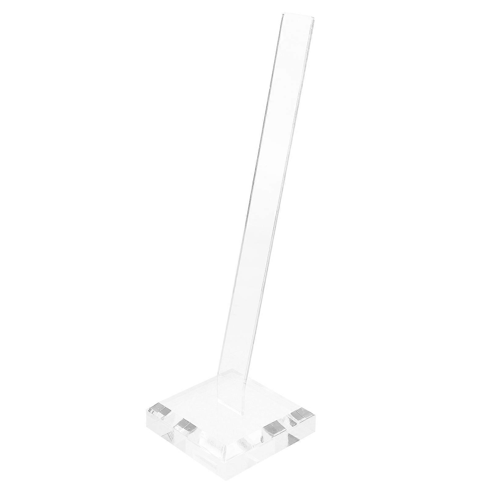 Transparent Acrylic Hair Clip Display Stand Organizer with Slanted Design for Storage 14.5 inches