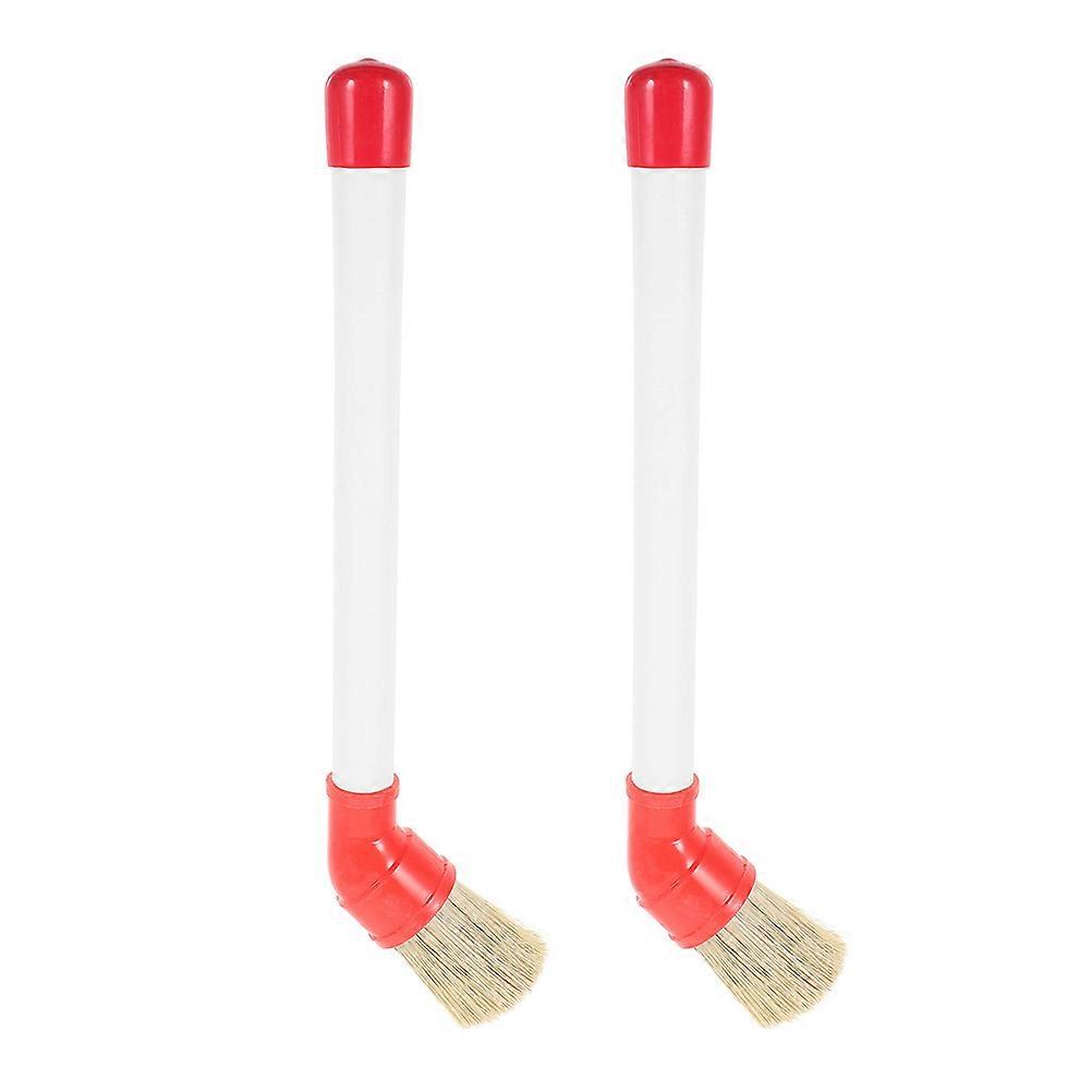 Car Detailing Brush for Cleaning Tires Wheels and Engine with Durable Plastic Material Multi Color 2pcs