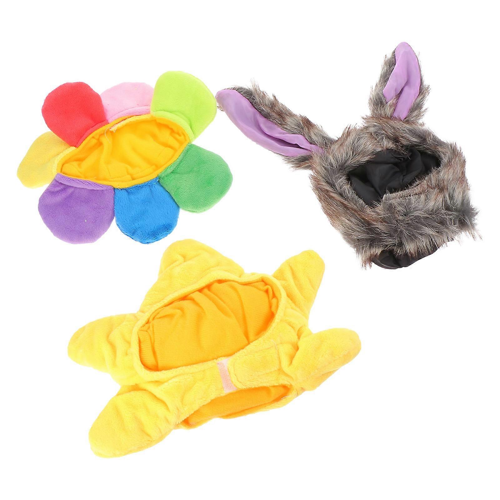 Adorable Pet Headgears for Cats Parades Hat 21x17cm Dress Up 3Pcs
