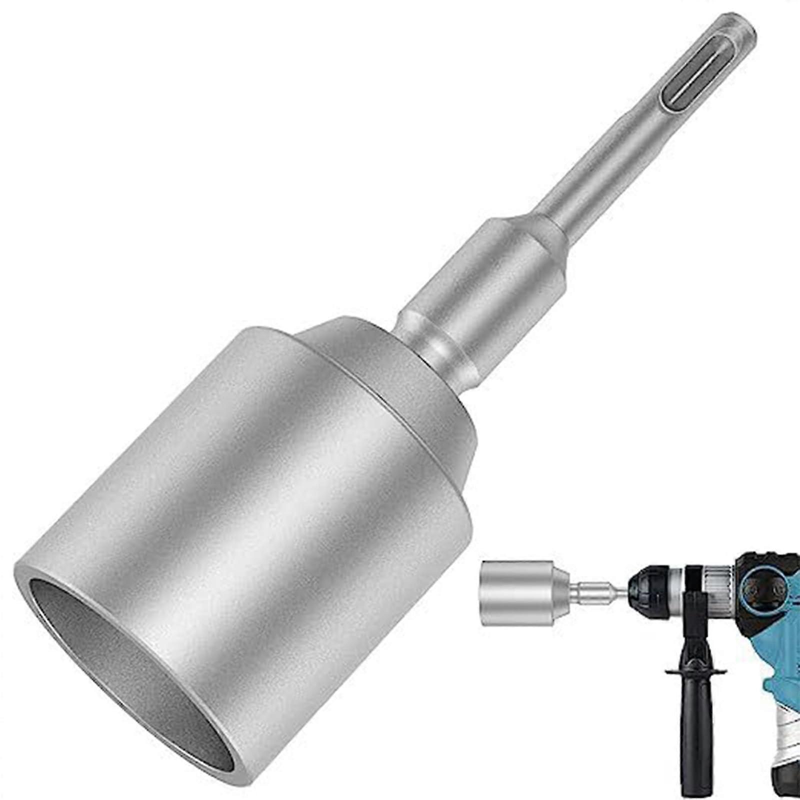 Ground rod driver for rotary hammer, steel, durable, ground rod bits, screwdriver socket for rotary hammer 45 mm