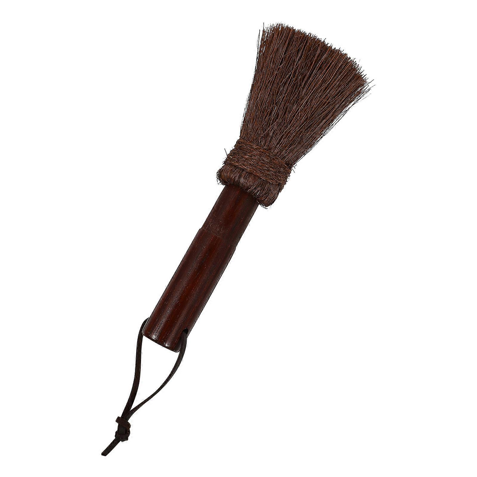 Palm Dishwasher Brush for Kitchen Use with Sturdy Non-Scratch Bristles 1 Pc Brown