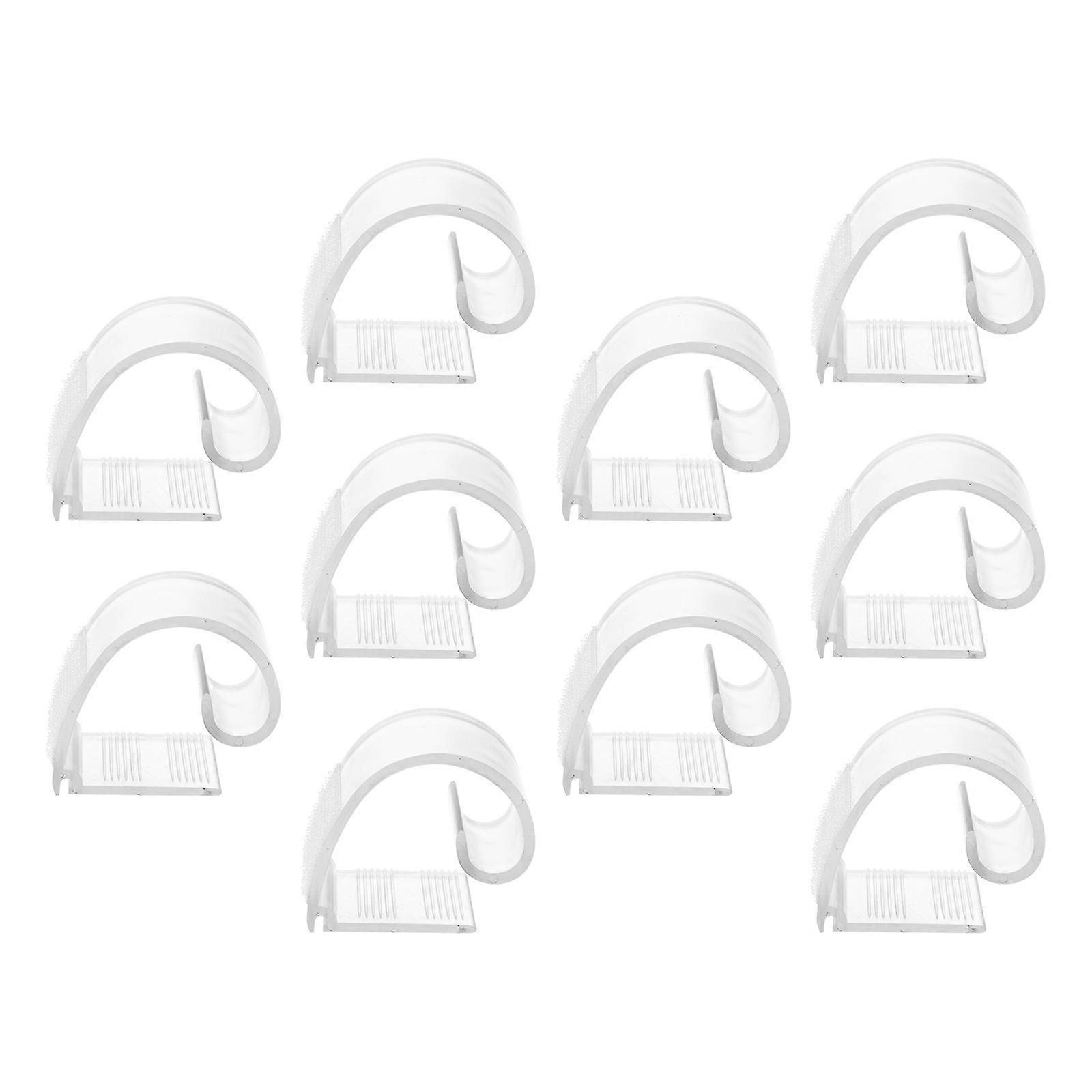 Transparent Tablecloth Clips Simple Design Table Cloth Clamps For Dinners Parties 5x4.5cm Prevent Movement 10Pcs